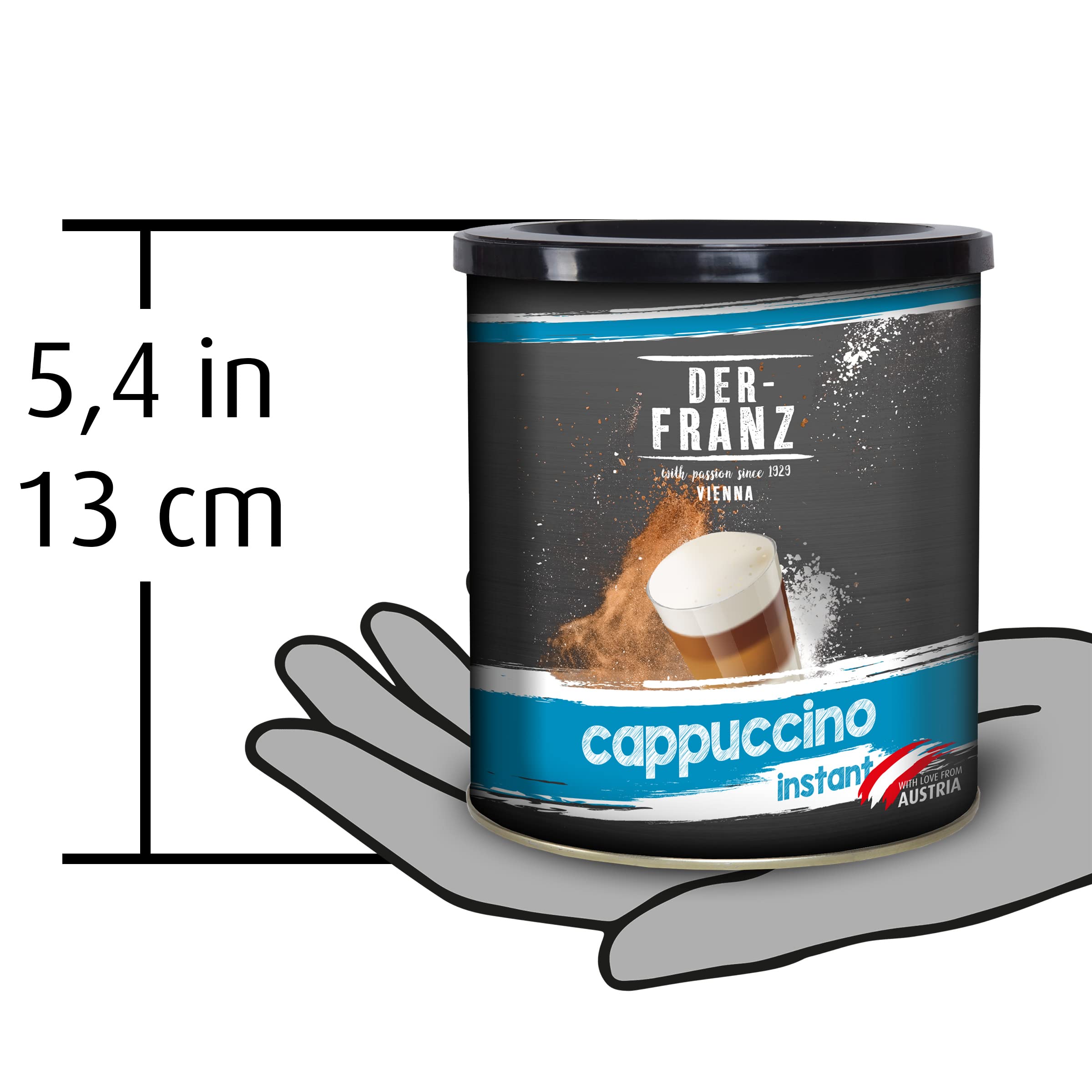 Der-Franz Instant Cappuccino Powder - 500g | Viennese Tradition Roast 7