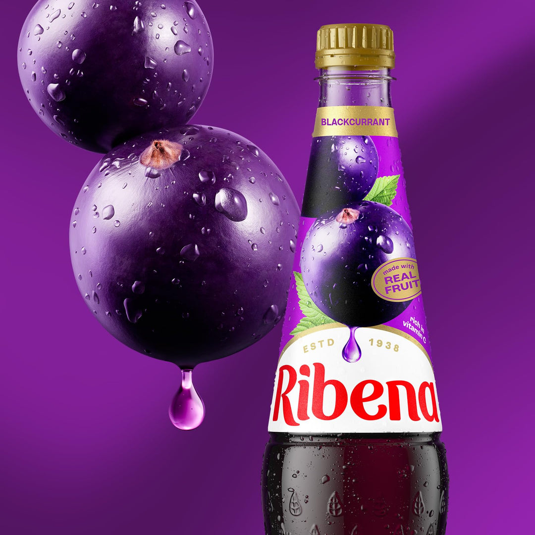 Ribena Blackcurrant Squash 1.5L – Made with Real British Blackcurrants, Rich in Vitamin C