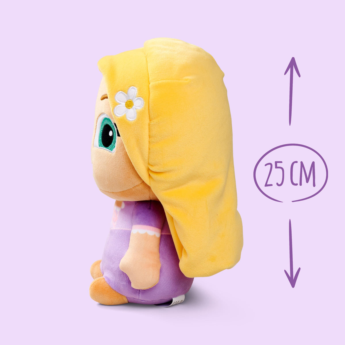 Disney Rapunzel Soft Doll - 25cm Tall | Cuddly Plush Toy | Unisex Children