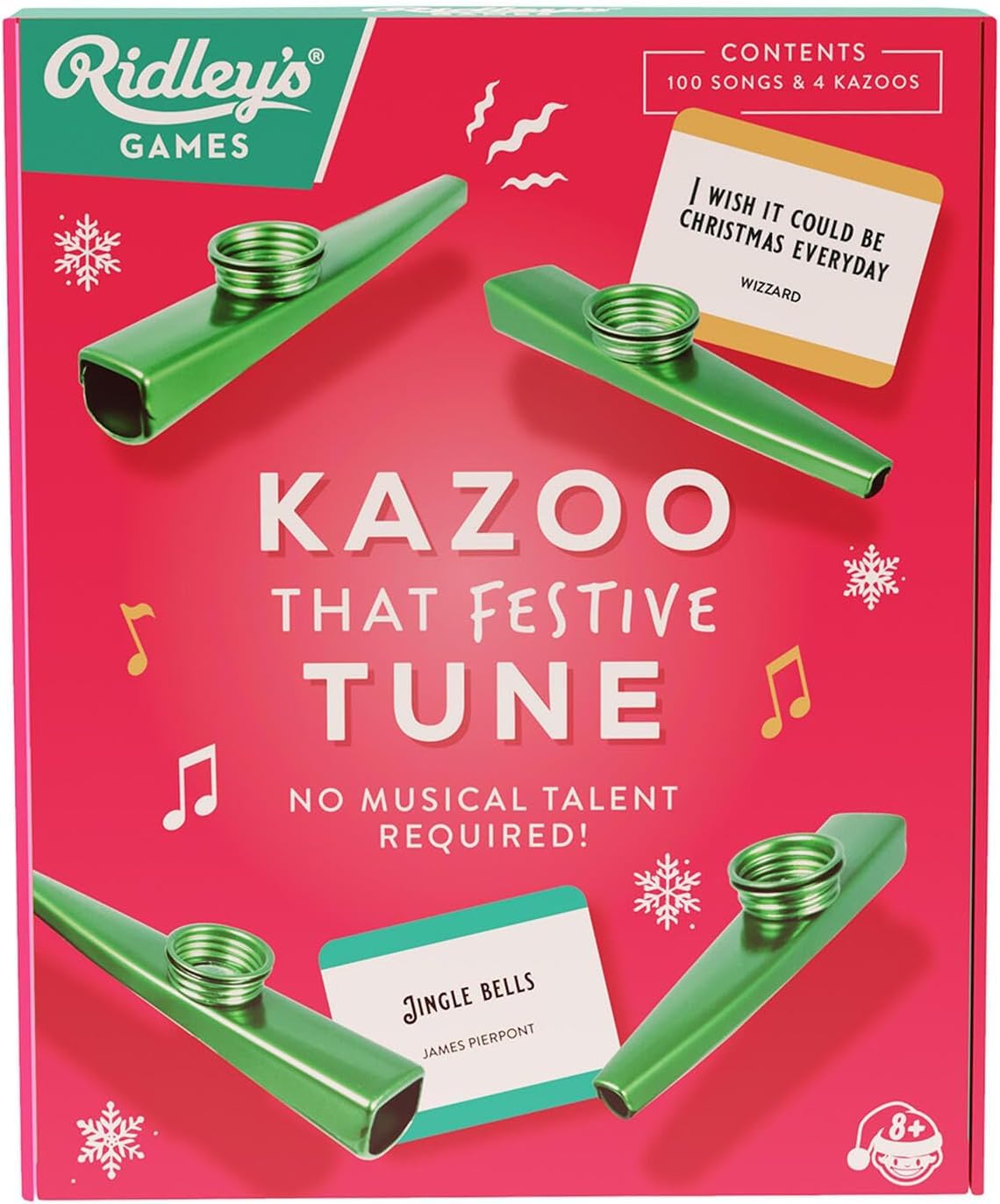 Ridley's Kazoo That Festive Tune Party Game - 100 Cards - Ages 8+