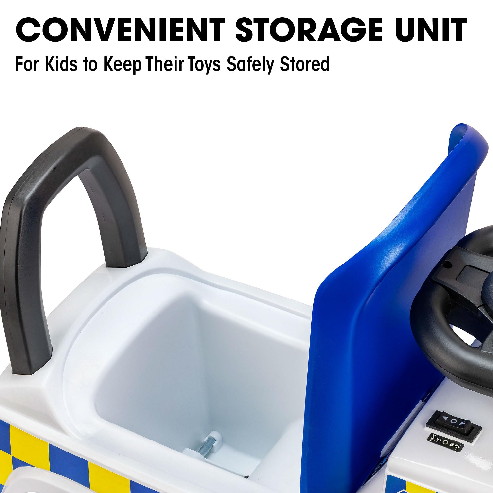 Xootz Mercedes Benz Police Foot to Floor Ride On for Toddlers 18 Months+ 6