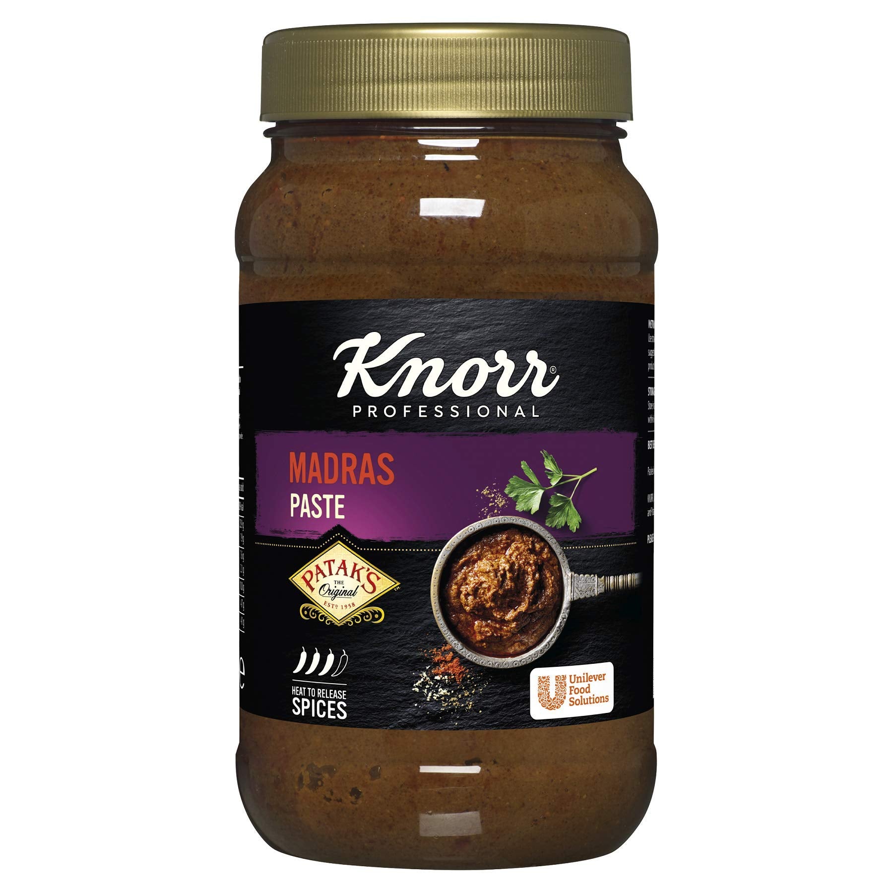 Knorr Patak's Professional Madras Paste - 1100g Jar | Gluten Free, Vegan Friendly