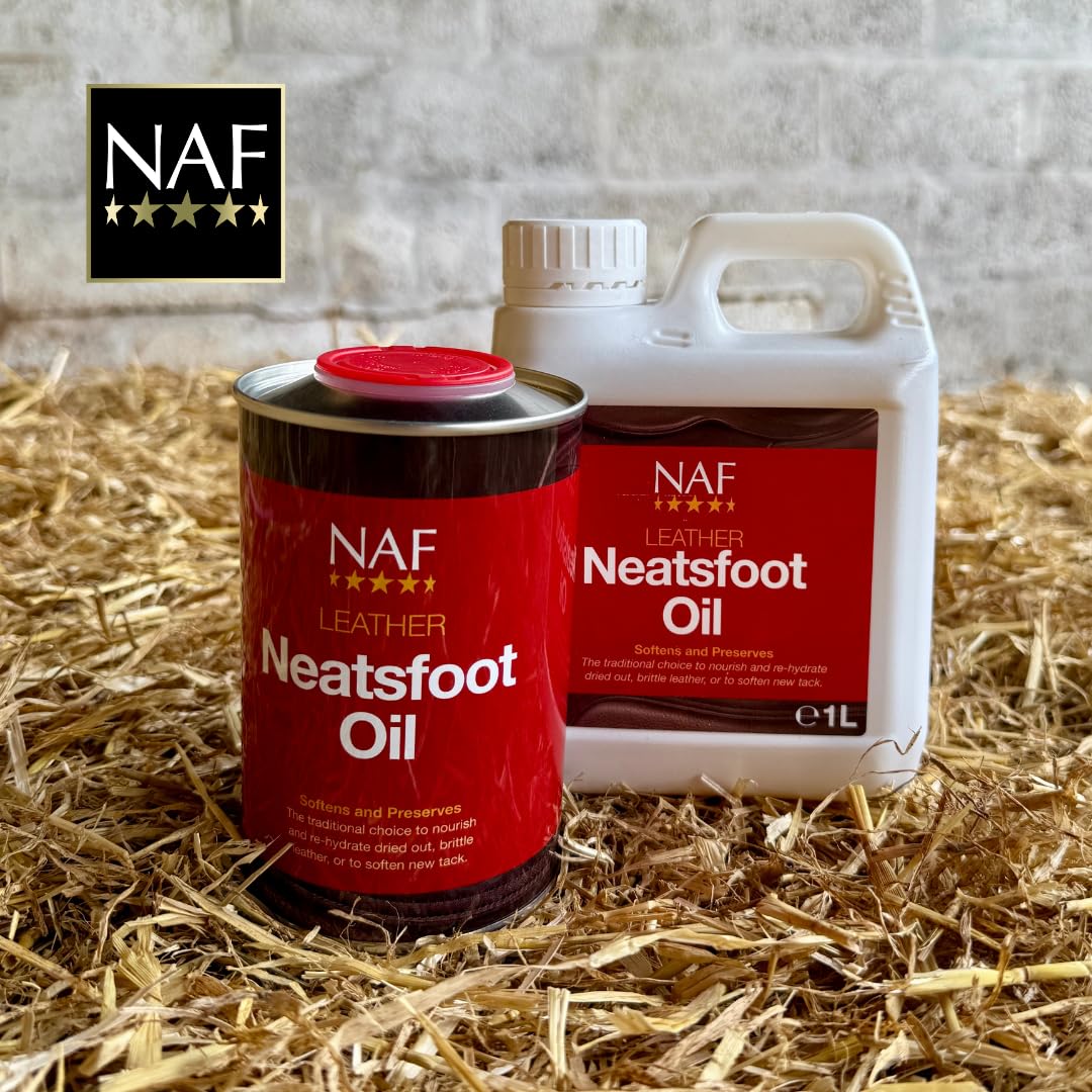 NAF Leather Neatsfoot Oil - Deep Conditioning for Leather Tack | 500ml 2