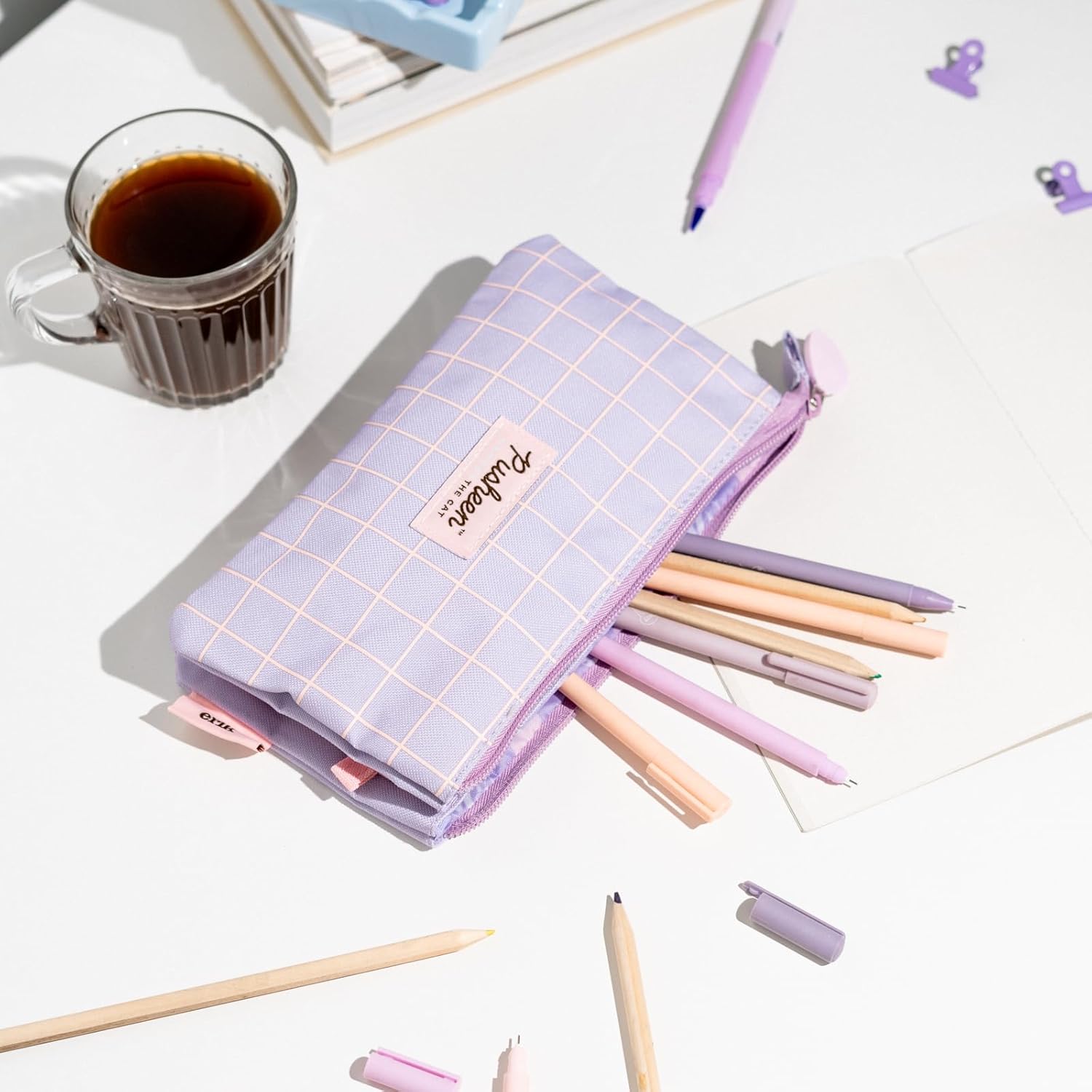 Grupo Erik Pusheen Triple Compartment Pencil Case 4