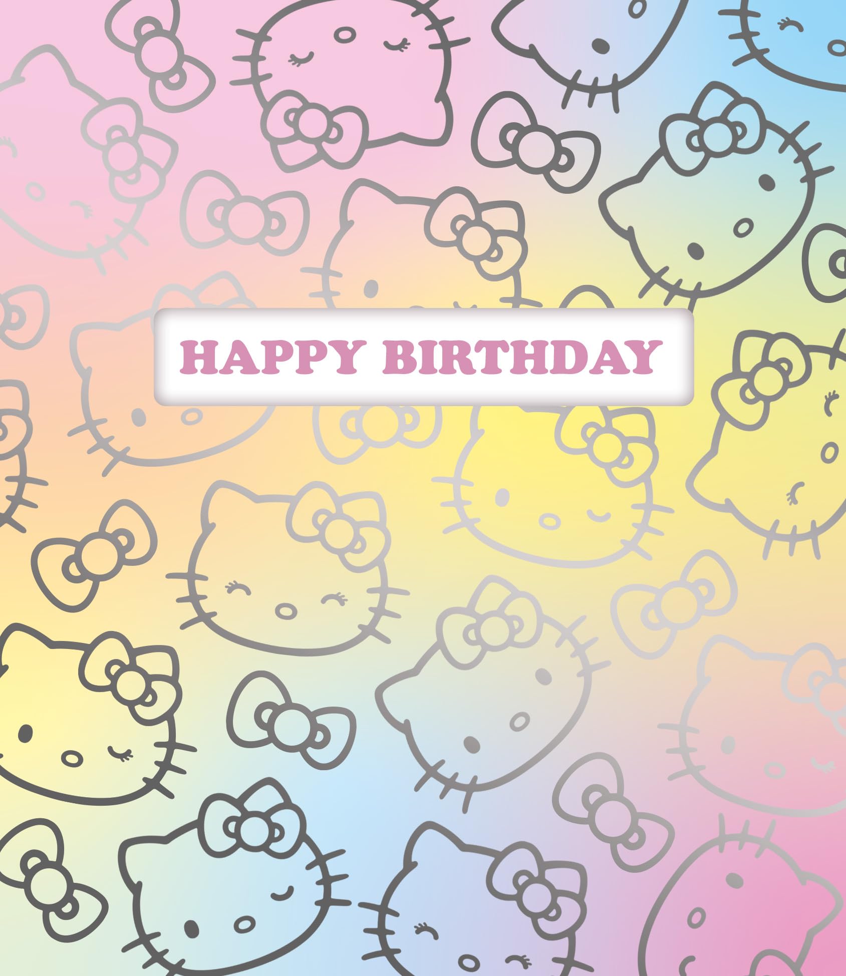 Danilo Promotions LTD Hello Kitty Birthday Card - A5 Size, Blank Inside | Unisex Kids/Adults