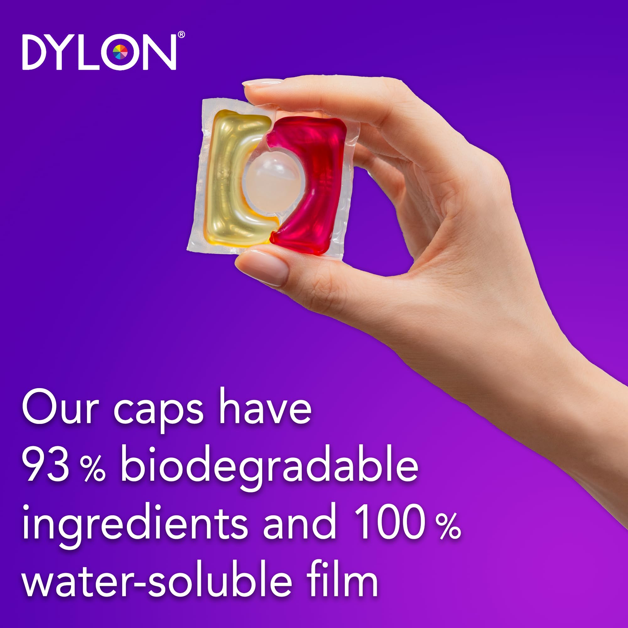 Dylon Colour Caps Laundry Detergent Capsules - 18 Wash Loads, Colour Care | Fresh Scent 3