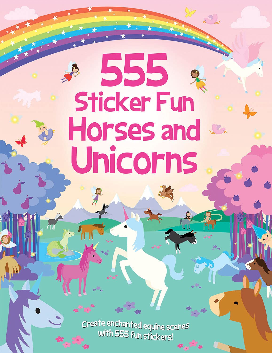 Two Windmills Limited 555 Sticker Fun - Horses and Unicorns Activity Book | 500+ Stickers | Ages 2-5