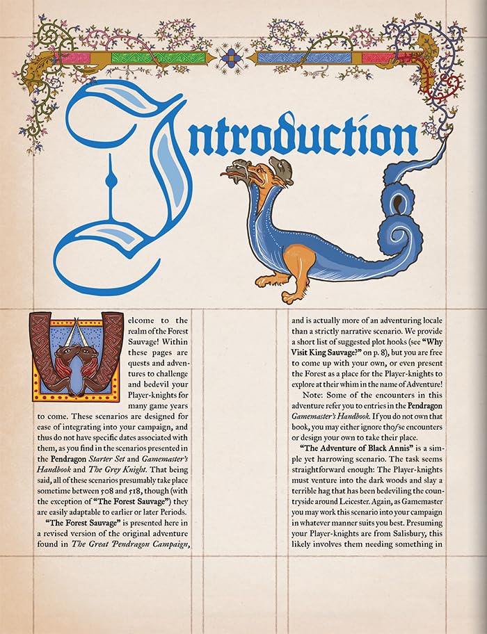 Chaosium Inc. | Pendragon: The Sauvage King | RPG Scenario Book, Compatible 5