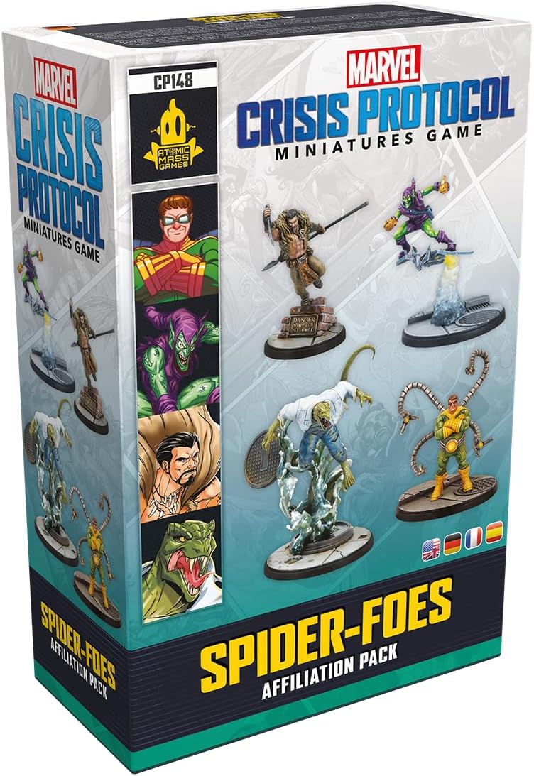 Atomic Mass Games Marvel Crisis Protocol: Spider Foes Affiliation Pack Miniatures Game (CP148) 1