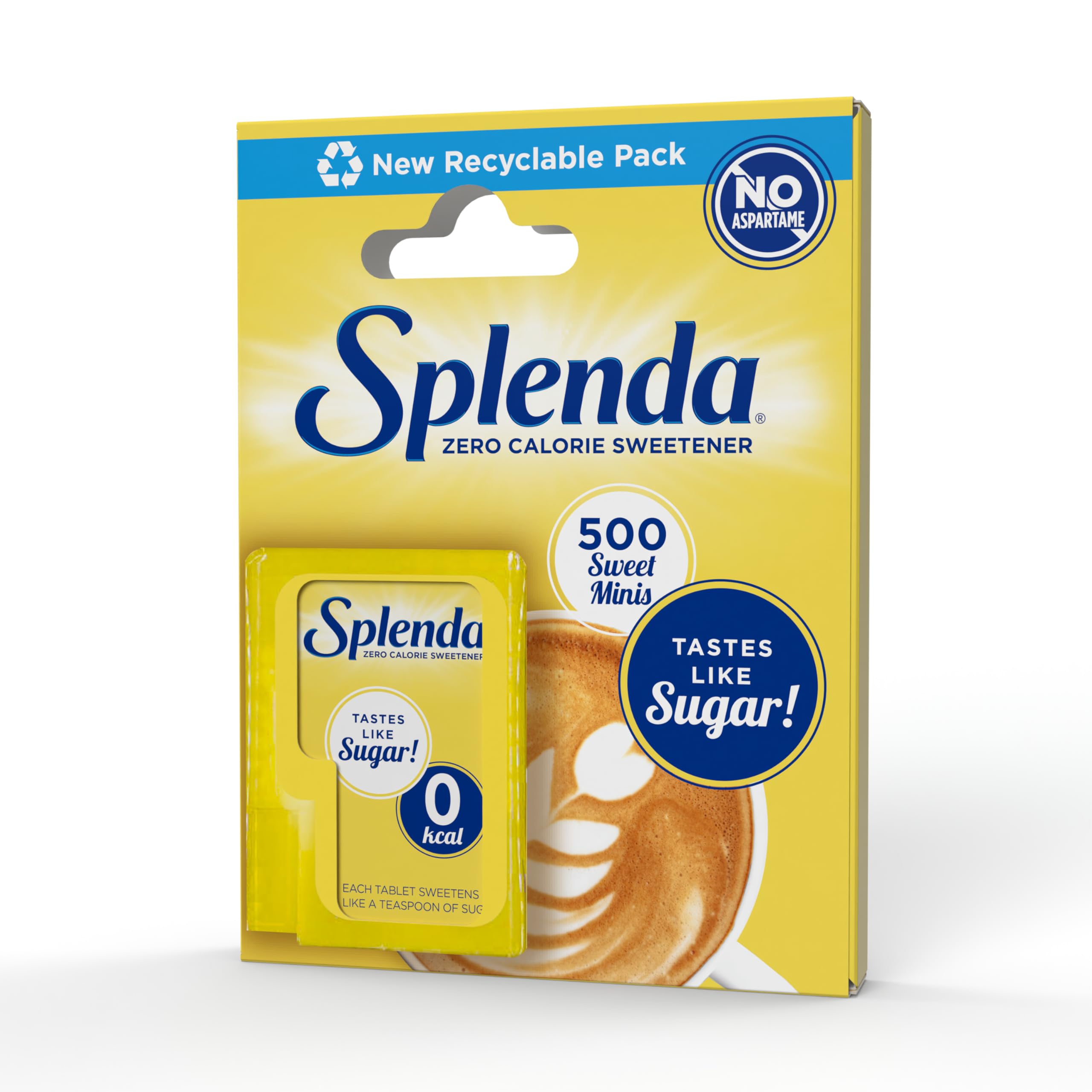 SPLENDA No Calorie Sweetener Dissolvable Minis - 500 Tablets | Zero Calories | Sucralose