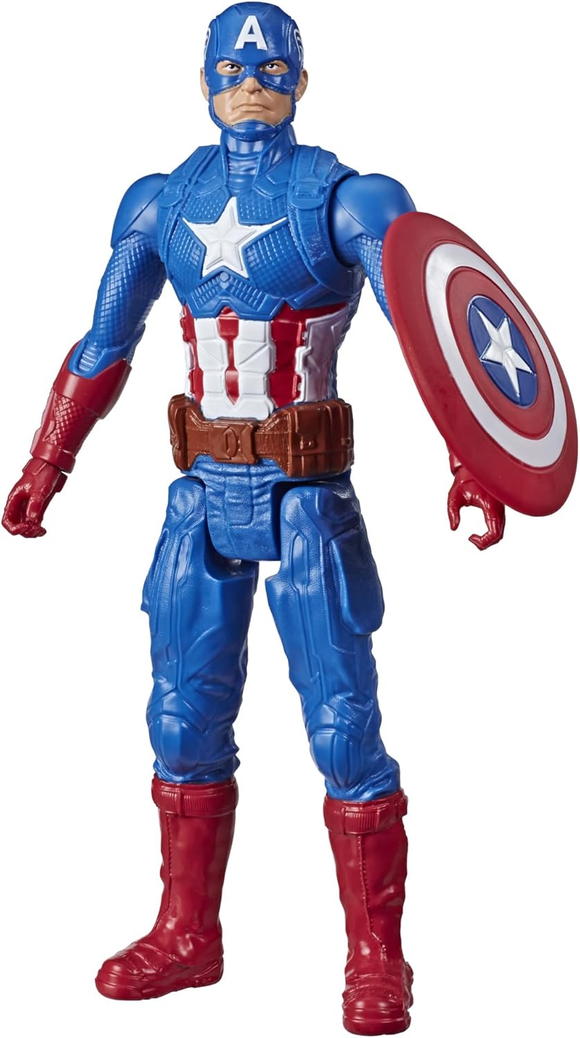 Marvel Avengers Titan Hero Series Captain America 12" Action Figure - 4+ Years 1