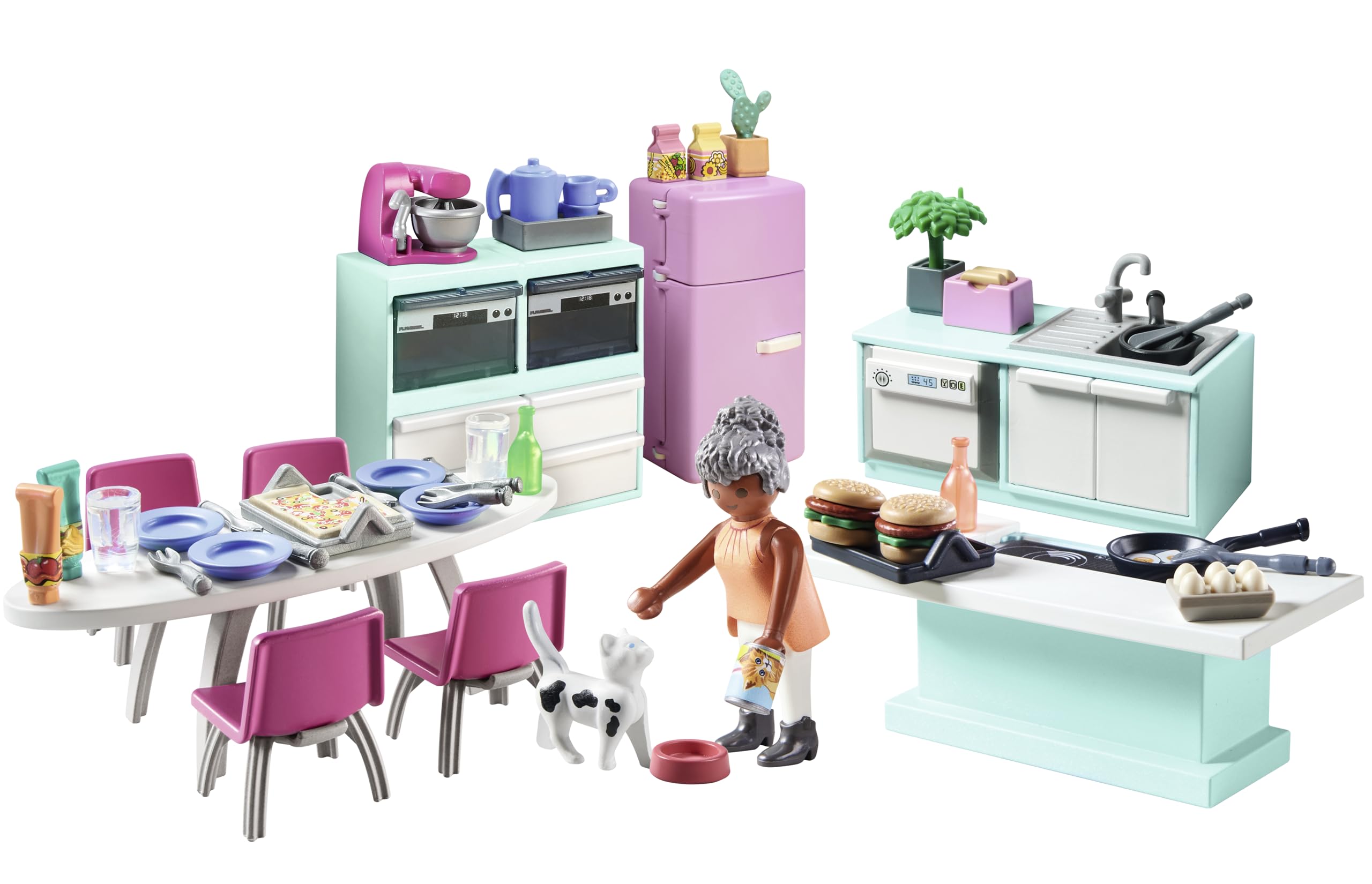 Playmobil myLife Kitchen with Dining Place Playset | 105 Pieces | Ages 4+ 6