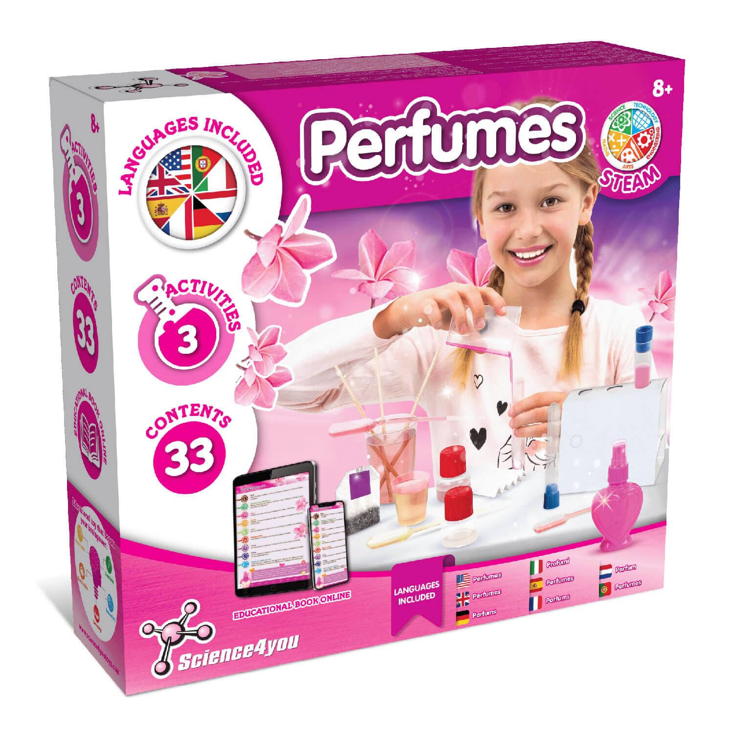 Science4you Perfume Making Kit - STEAM Toy for 8+ Years | Includes Online Educational Book 1