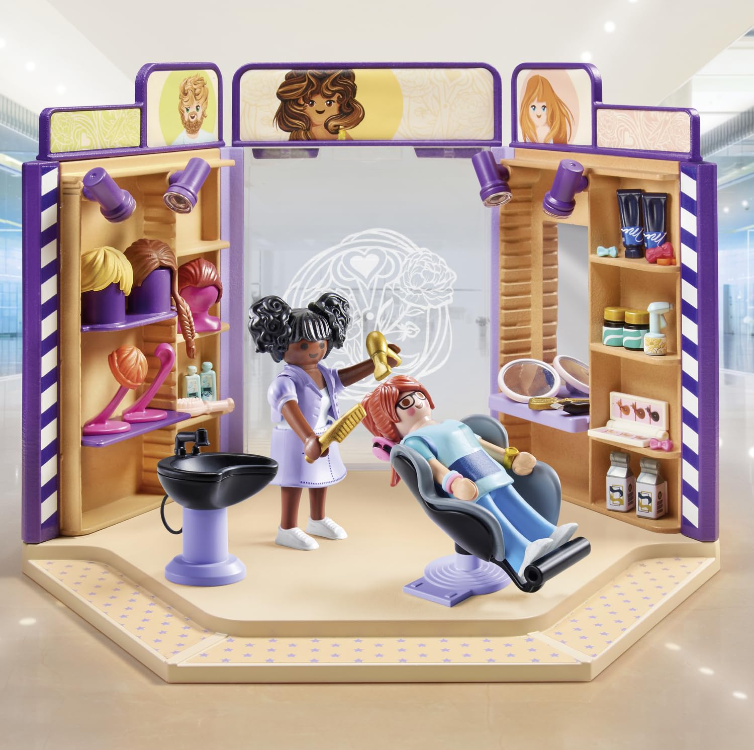 Playmobil 71535 myLife Hair Salon Playset with Figures and Accessories 3