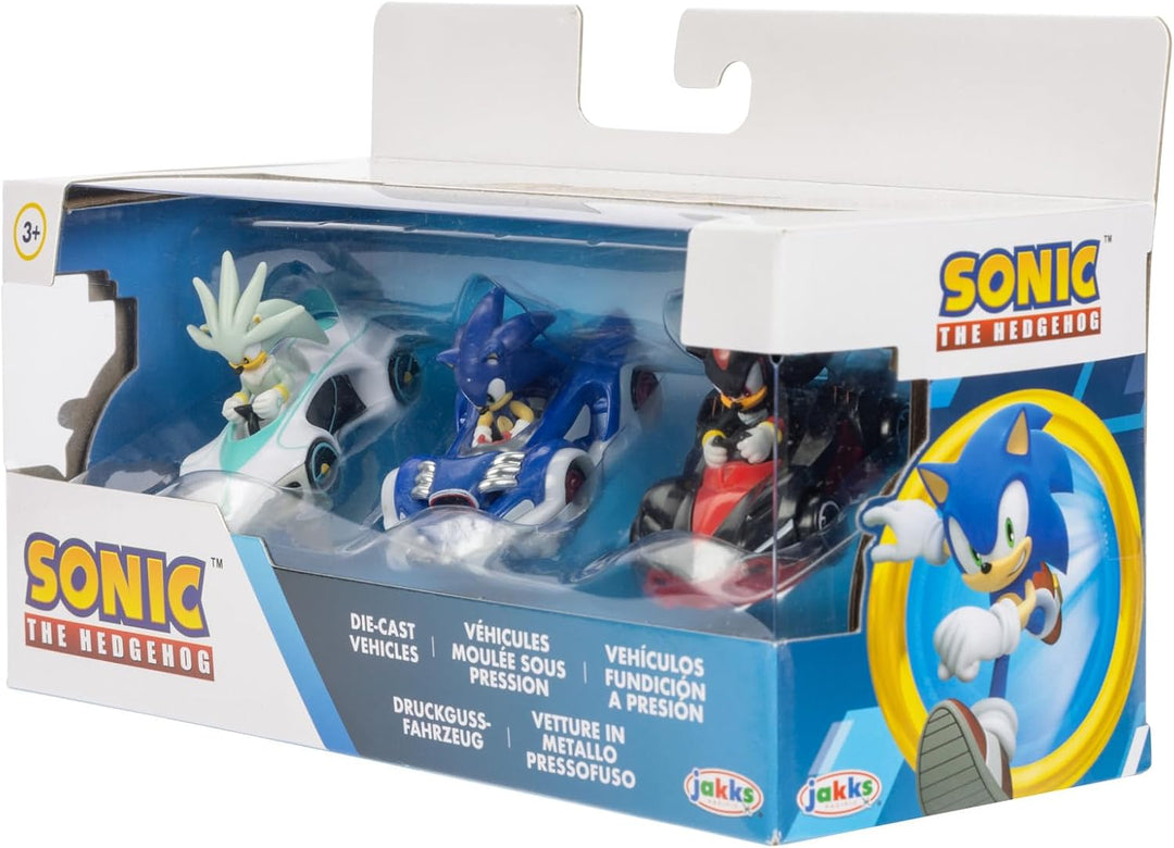 Sonic The Hedgehog - Team Sonic Racing 1:64 Die-Cast Vehicles 3-Pack (2023)