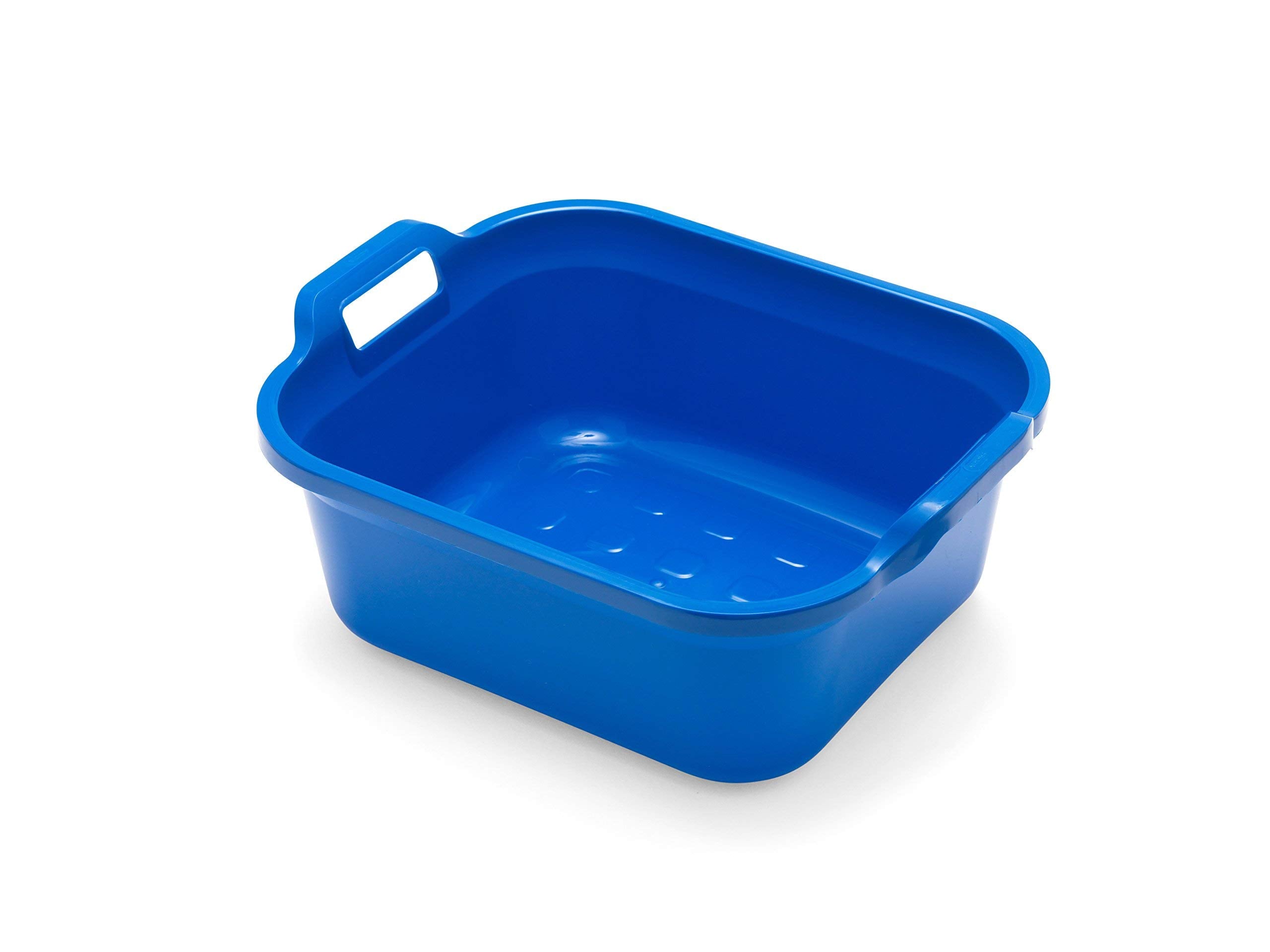 Addis 517951 Large Rectangular 10L Washing Up Bowl with Handles - Cobalt Blue 1