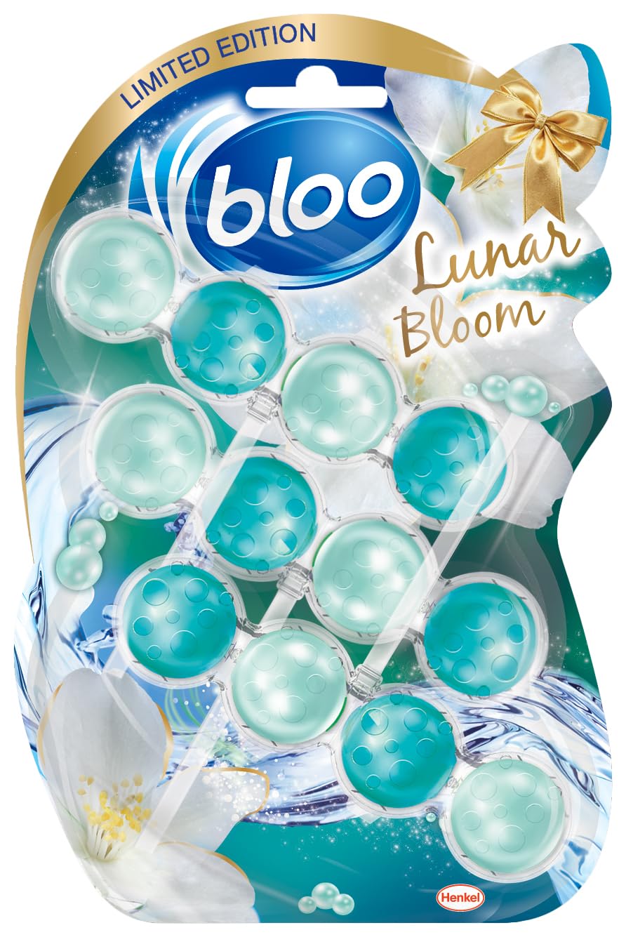 Bloo - Limited Edition Toilet Rim Block Lunar Bloom (3x50g) Clear Water 1