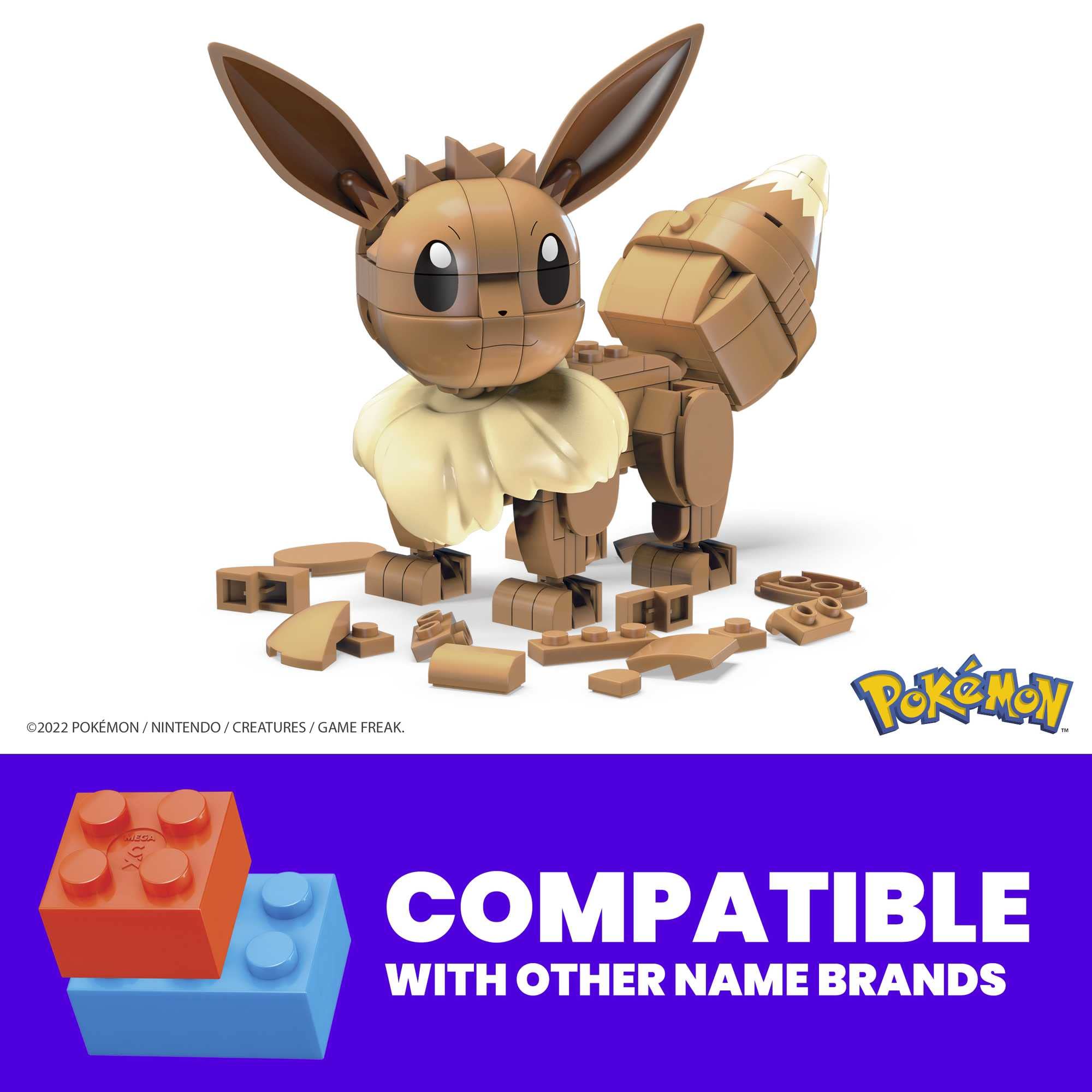 MEGA Pokémon Eevee Building Set - 215-Piece Articulated Figure for Ages 7+ 4