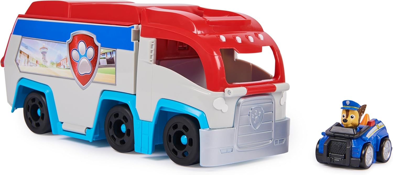 Paw Patrol: Pup Squad Patroller Team Vehicle with Chase - Transforming Toy Lorry Playset 1
