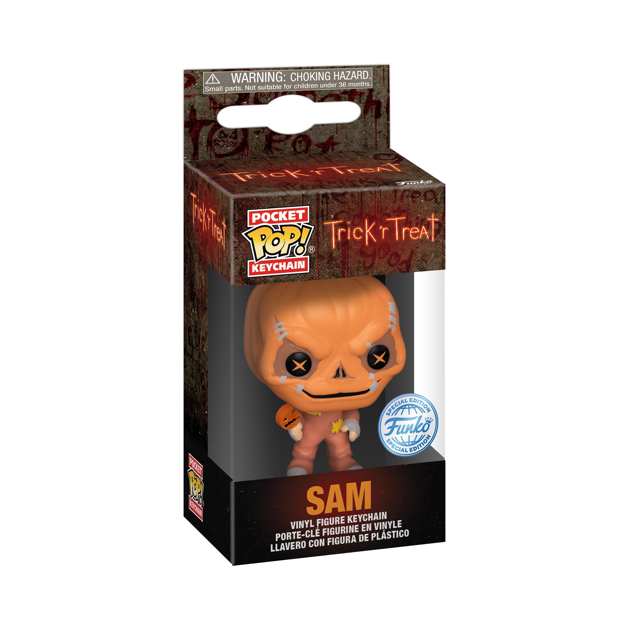 Funko POP! Keychain Trick 'r Treat Sam Unmasked - 4.63-inch Vinyl Figure