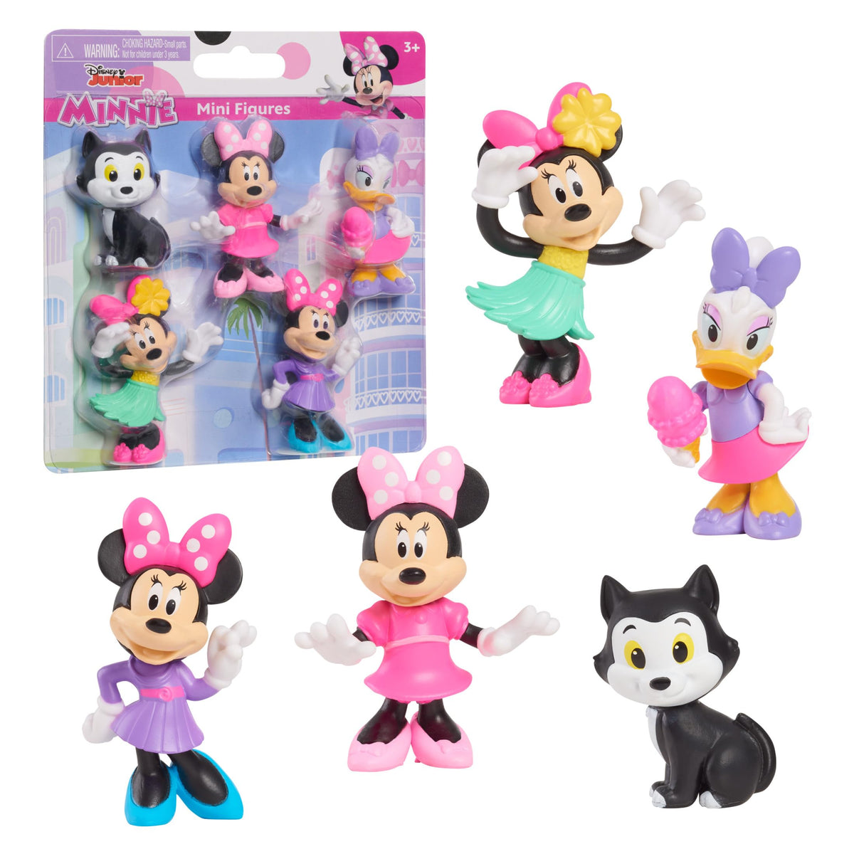 Just Play Disney Junior Minnie Mouse Mini Figures 5-Pack - Ages 3+