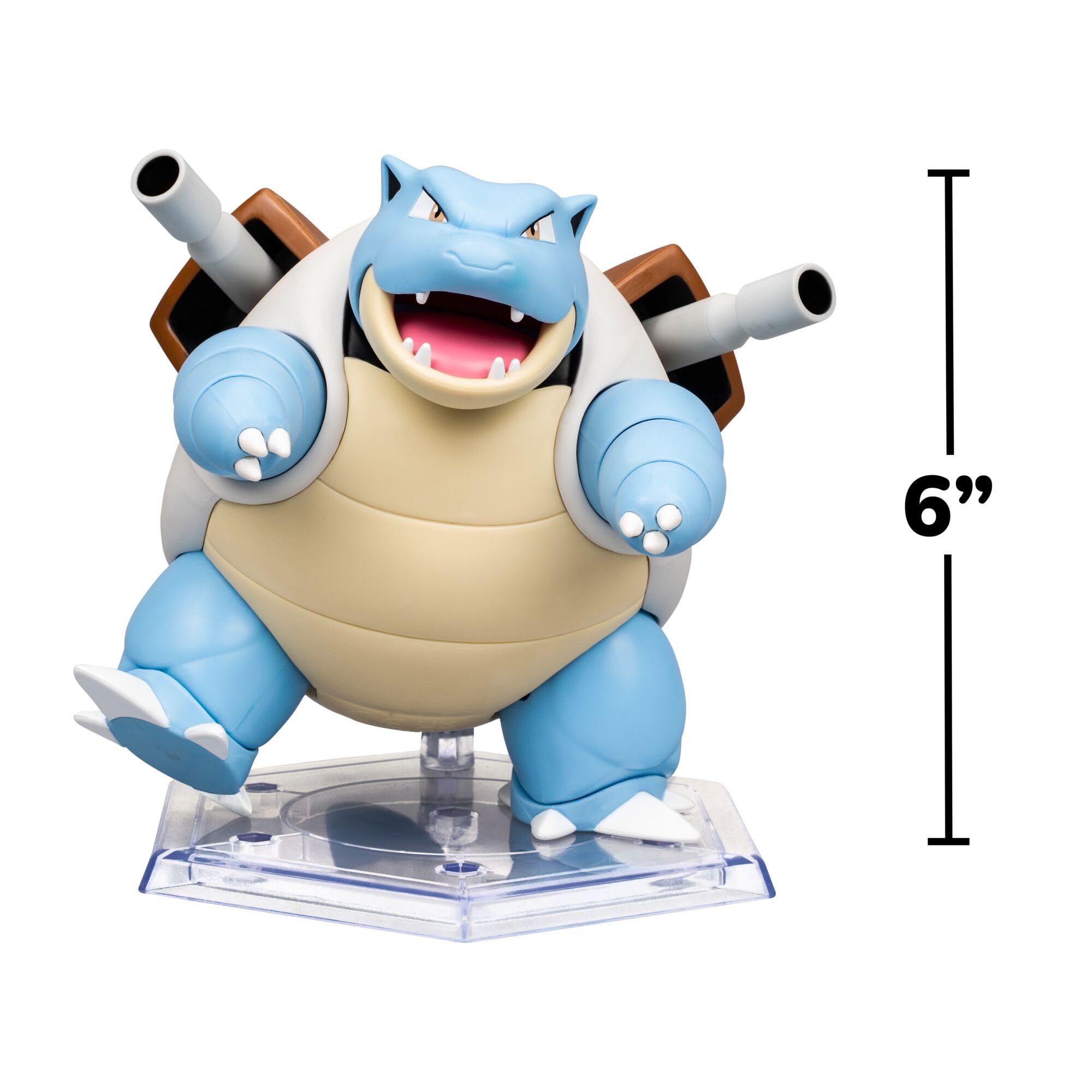 Pokémon Blastoise Super Articulated Action Figure - 6 Inch, 15+ Points of Articulation 2