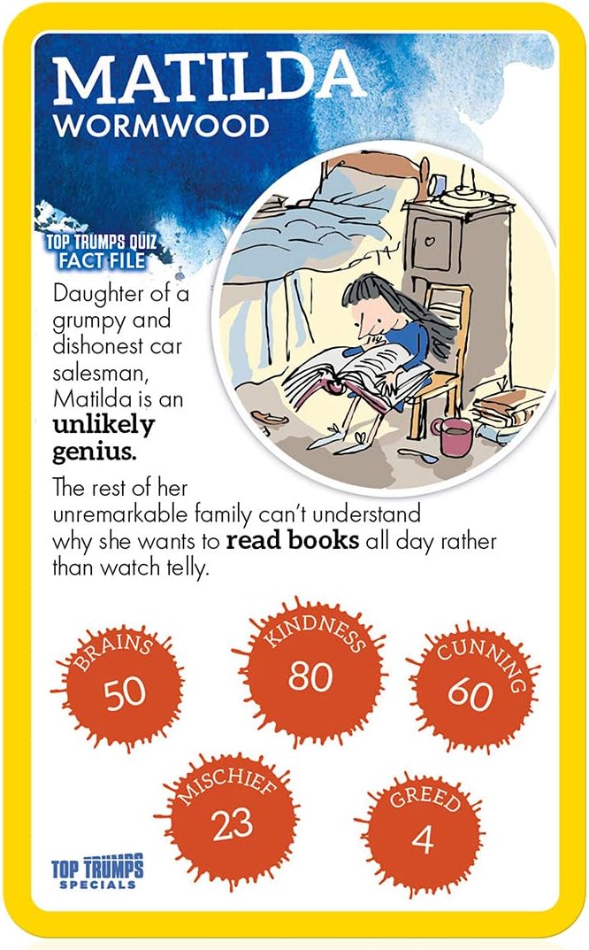 Top Trumps Roald Dahl Vol.1 Specials Card Game