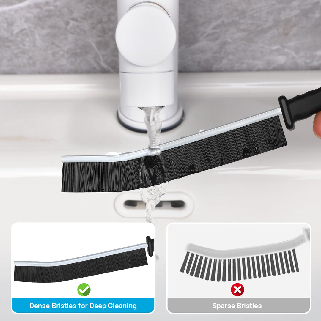 Alyvisun - 3 Pack Crevice Cleaning Brush for Hard-to-Reach Spaces