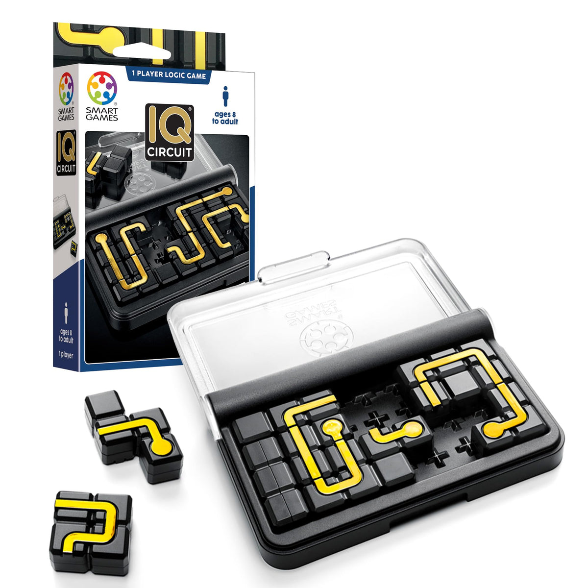SmartGames IQ-Circuit Puzzle Game - 120 Challenges | Ages 8+ | Plastic