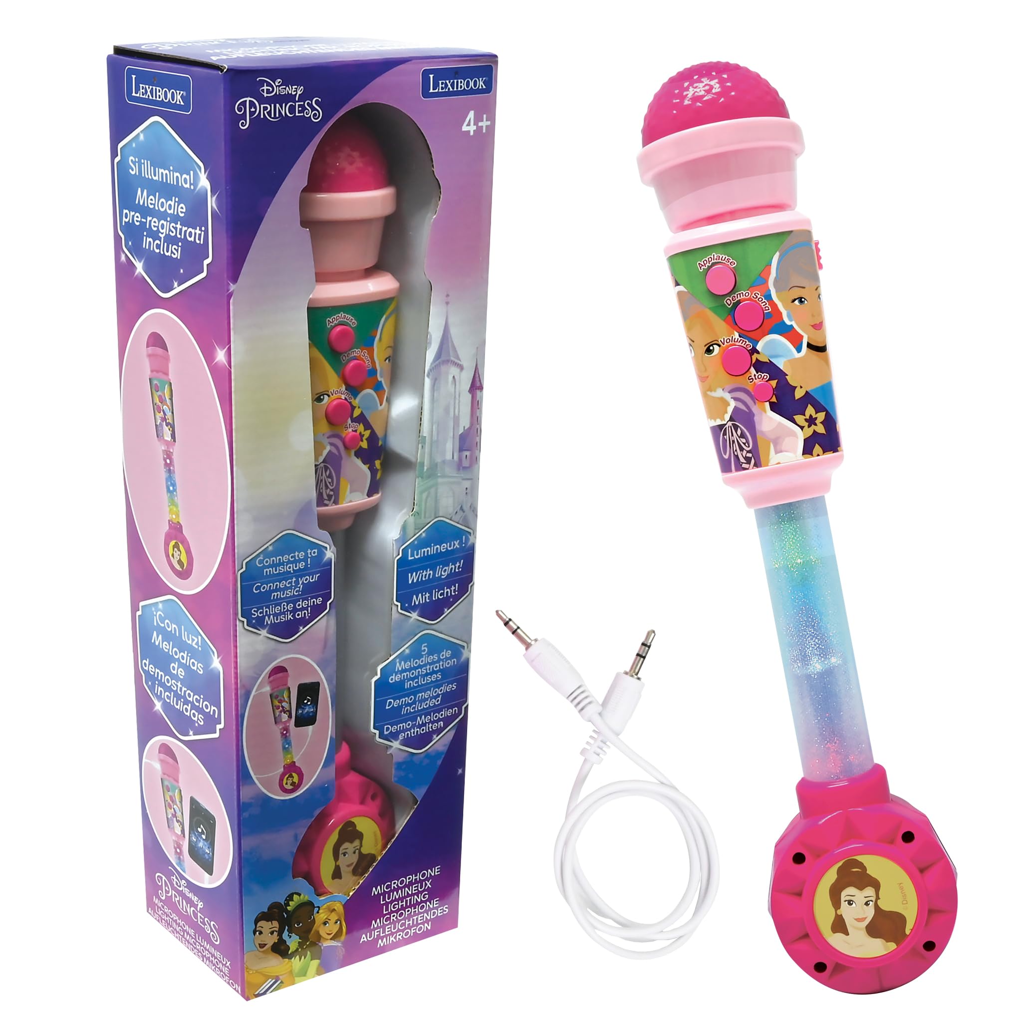 LEXIBOOK Disney Princess Luminous Microphone for Children 1