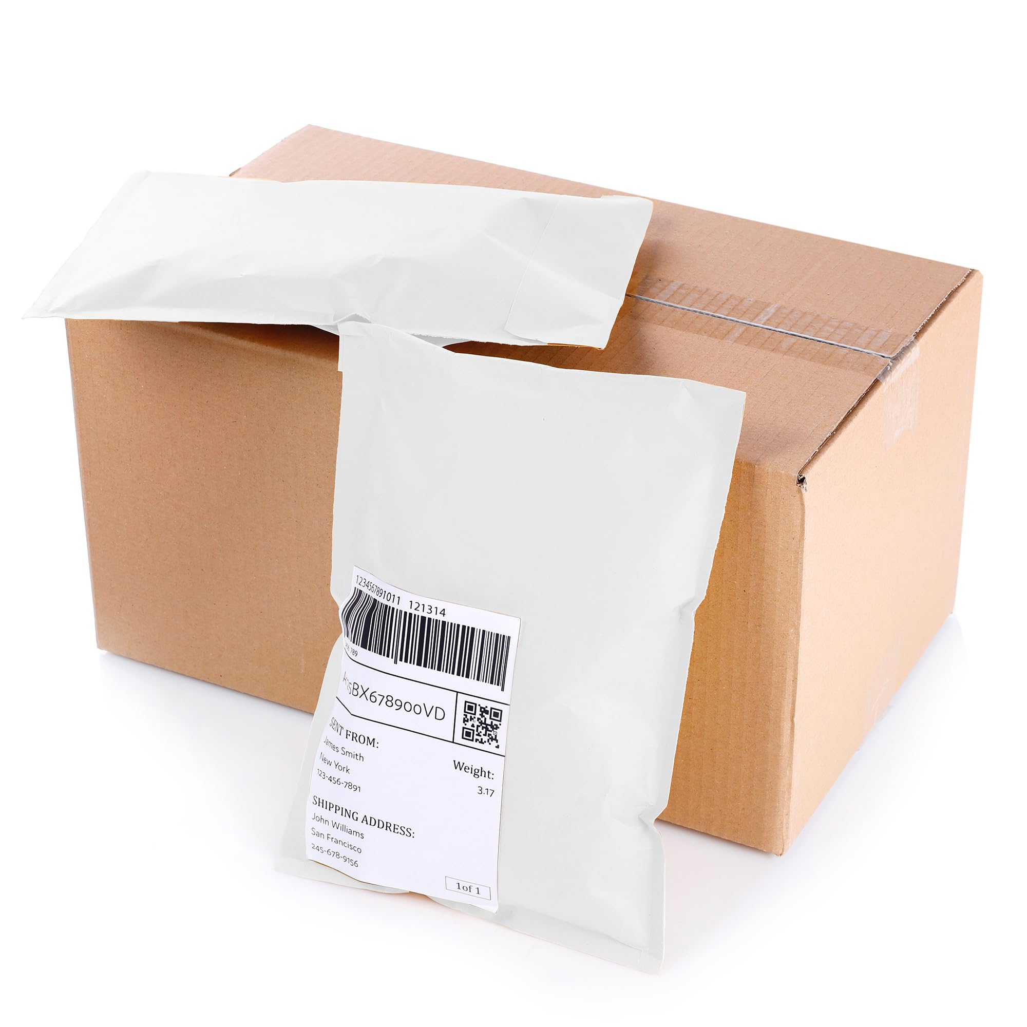 Merrimen Padded Envelope Mailers - A4 Size, 10 Pack White Polyethylene Mailers for Logistics 7