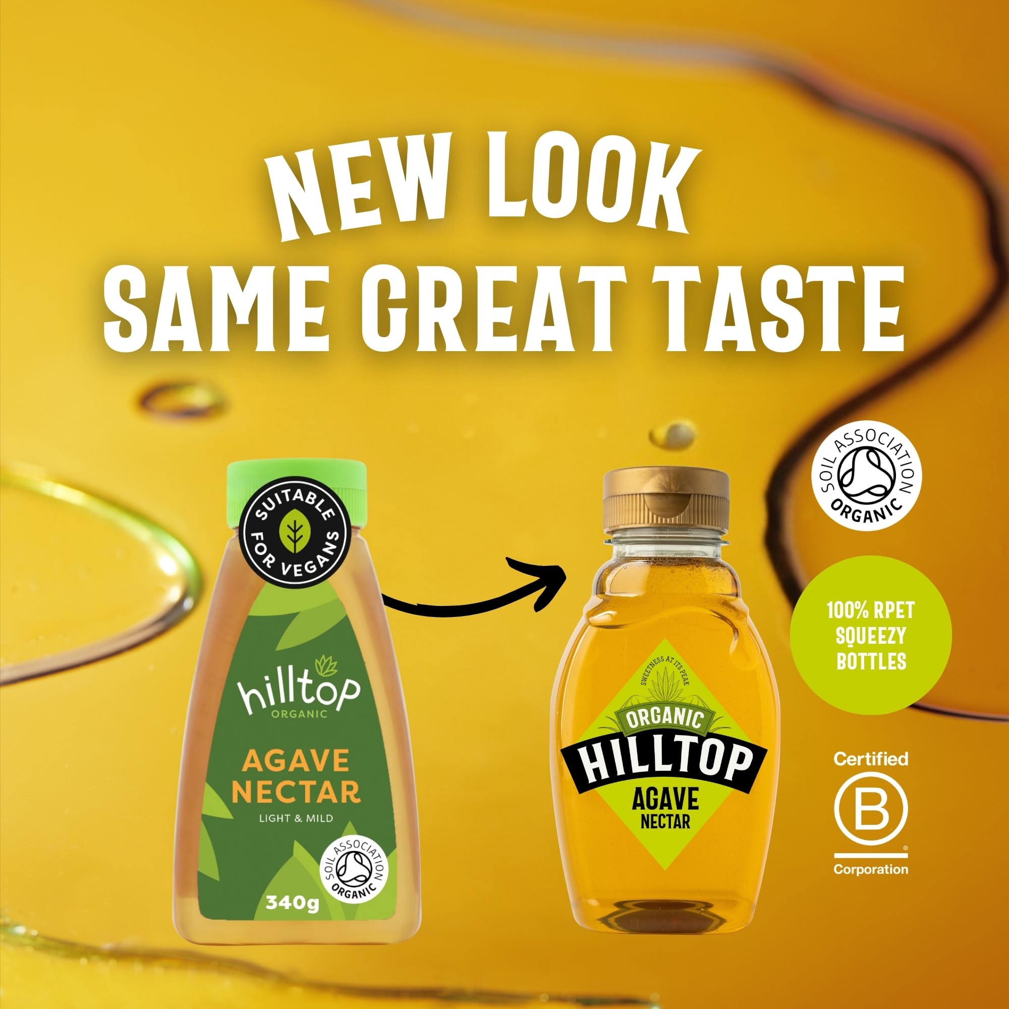 Hilltop Honey Organic Agave Nectar - Low GI Sweetener | 330g Squeezy Bottle 7