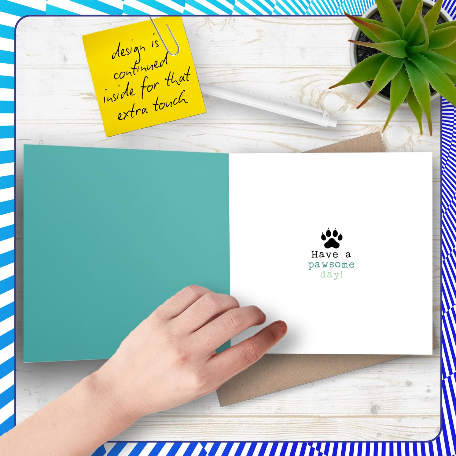 Stuff4 Sister Birthday Card - Catty Cake Design | 145mm x 145mm | Uncoated Interior 4