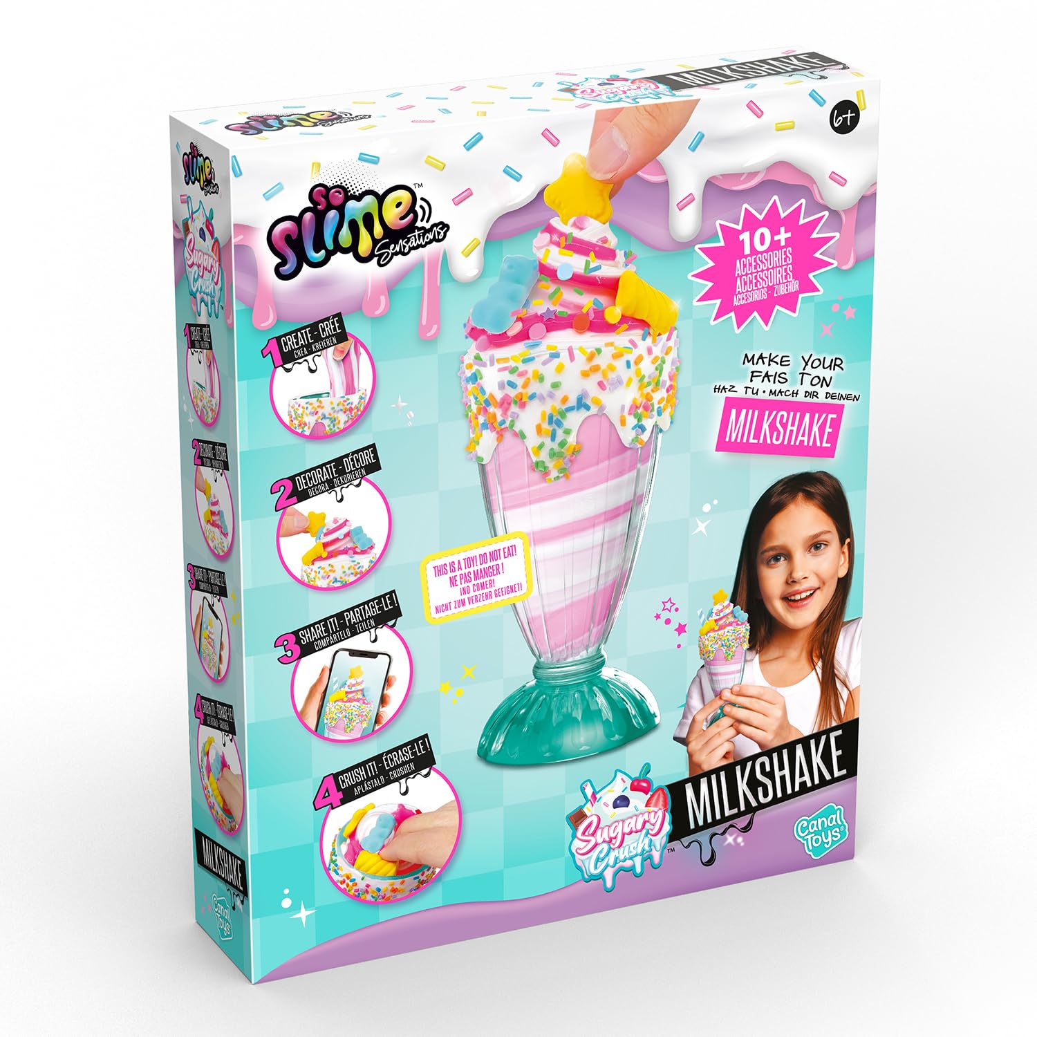 So Slime Sensations - Sugary Crush Milkshake Slime Kit 5