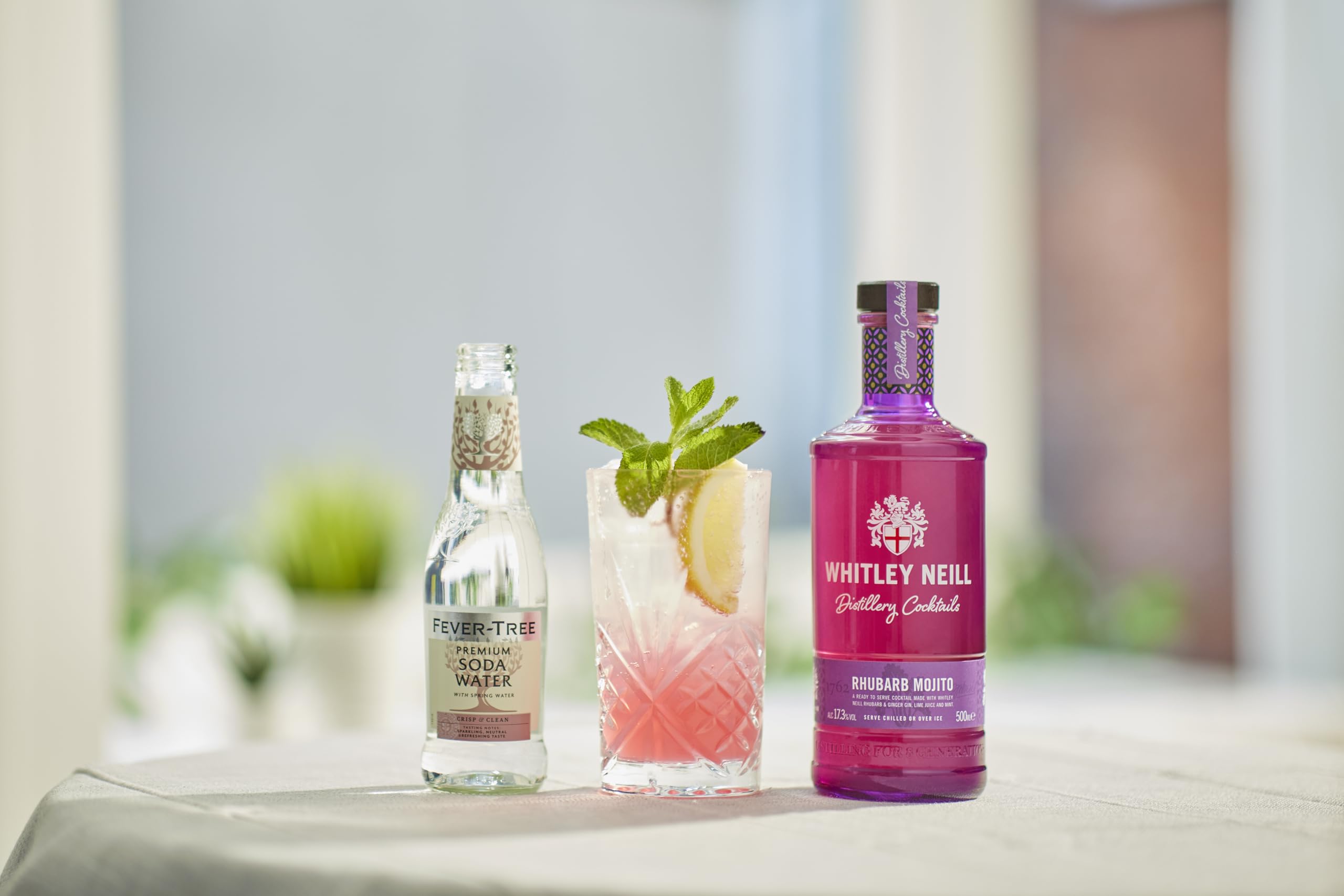 Whitley Neill Rhubarb Mojito Ready to Serve Cocktail | 50cl | 17.3% ABV 2