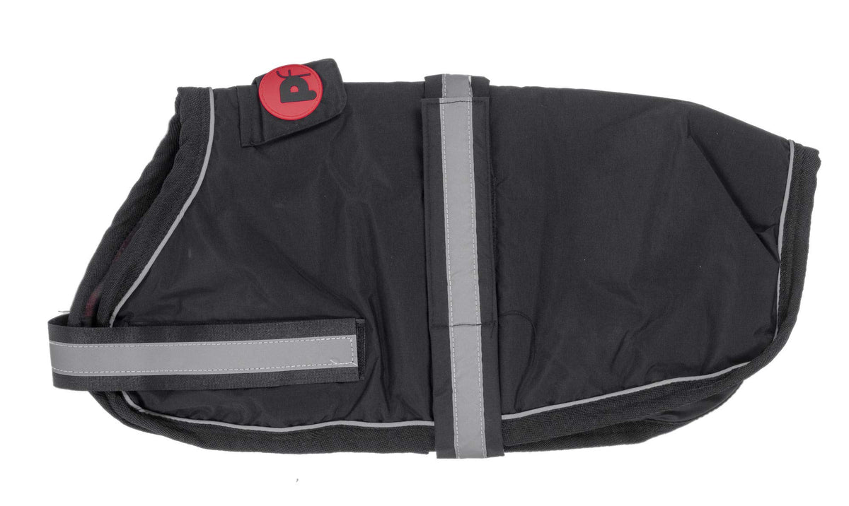 Petface Super Soft Waterproof Dog Coat - 50 cm, Black