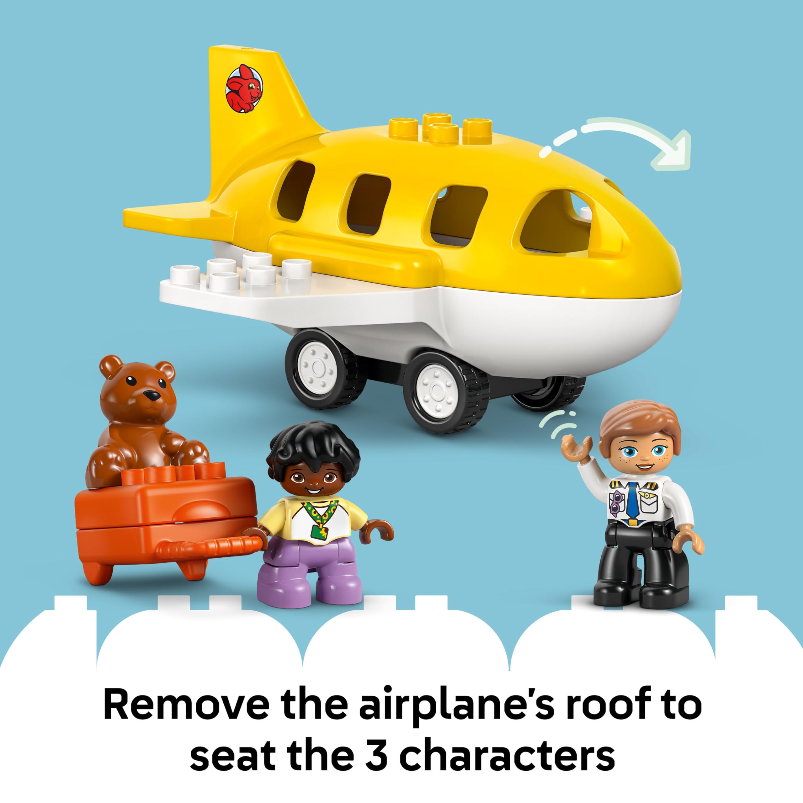 LEGO DUPLO First Time at the Airport - Educational Building Set for Toddlers 2+