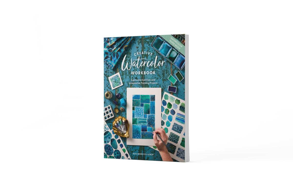 David & Charles Creative Watercolor Workbook: Expressive Exercises and Imaginative Painting Projects - Paperback, 80 Pages