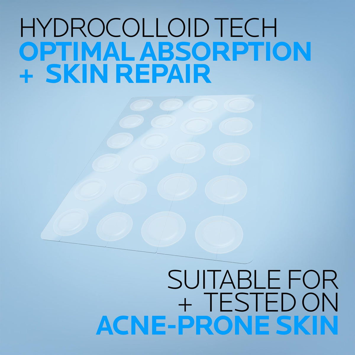 La Roche-Posay Effaclar Duo+M Spot Patches - 22 Hydrocolloid Patches, Two Sizes