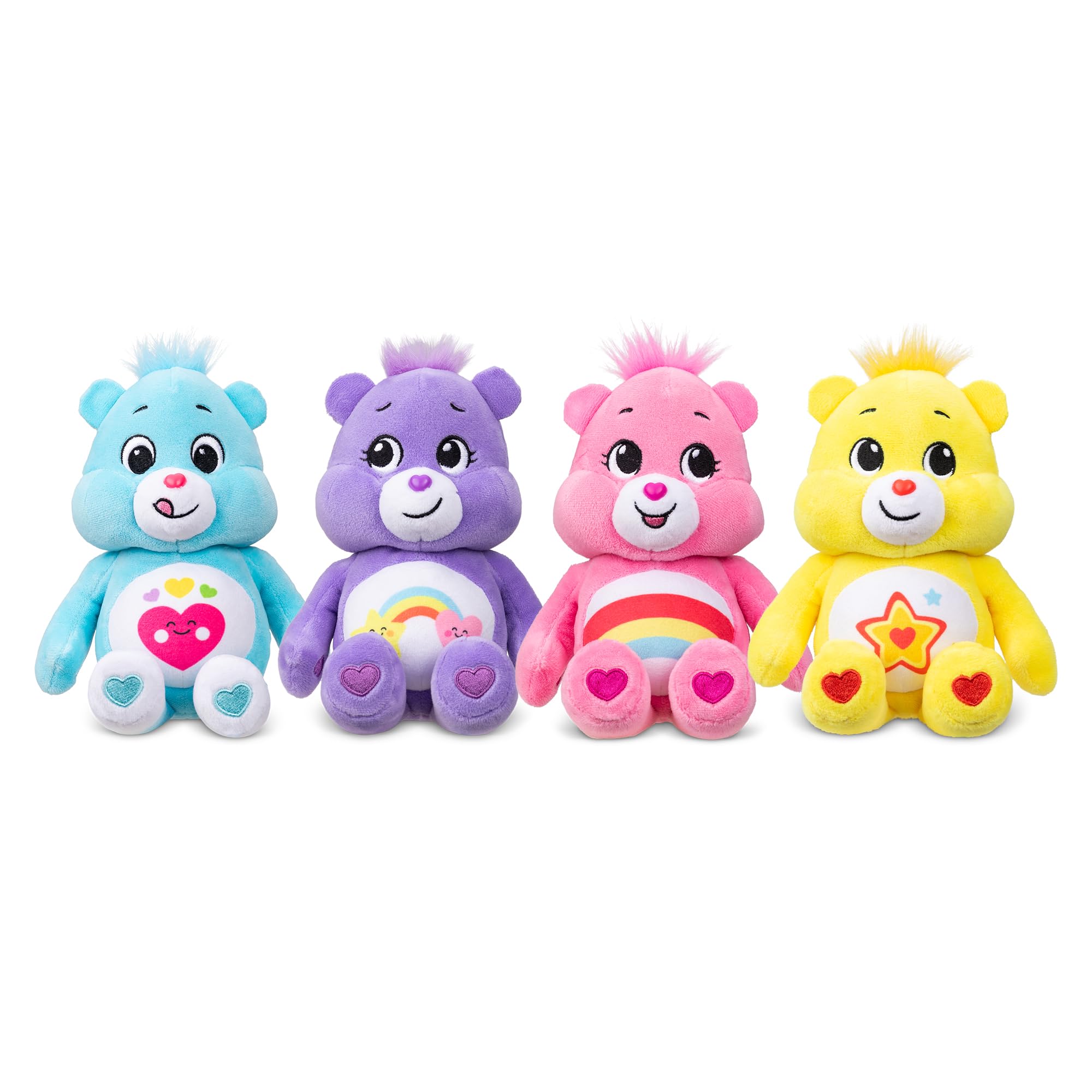 Care Bears Treasure Box - Set of 4 Beanie Plush Toys for Kids & Collectors 9