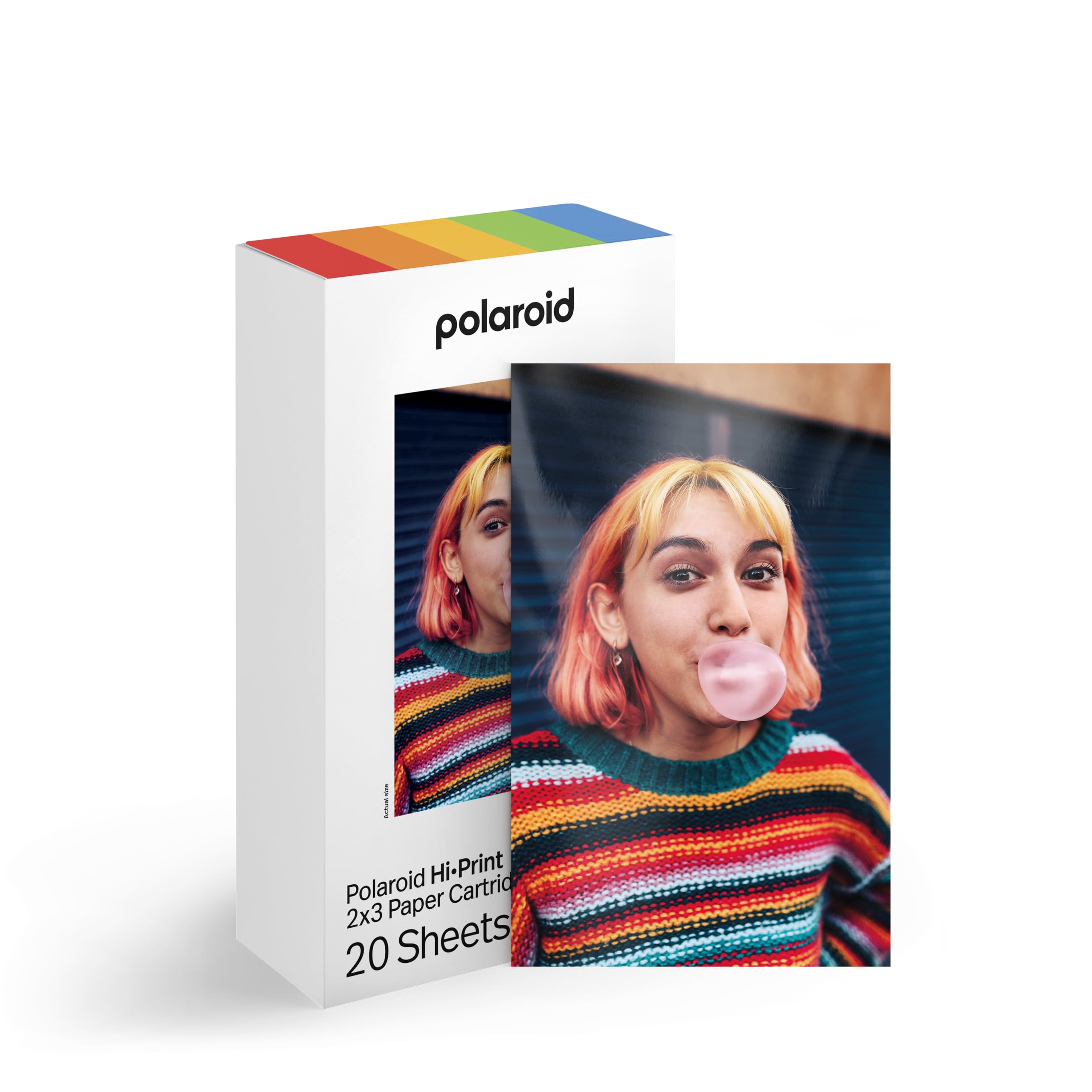 Polaroid Hi·Print 2x3 Photo Paper Cartridges - 20 Sheets, Sticky-Back, Glossy Finish