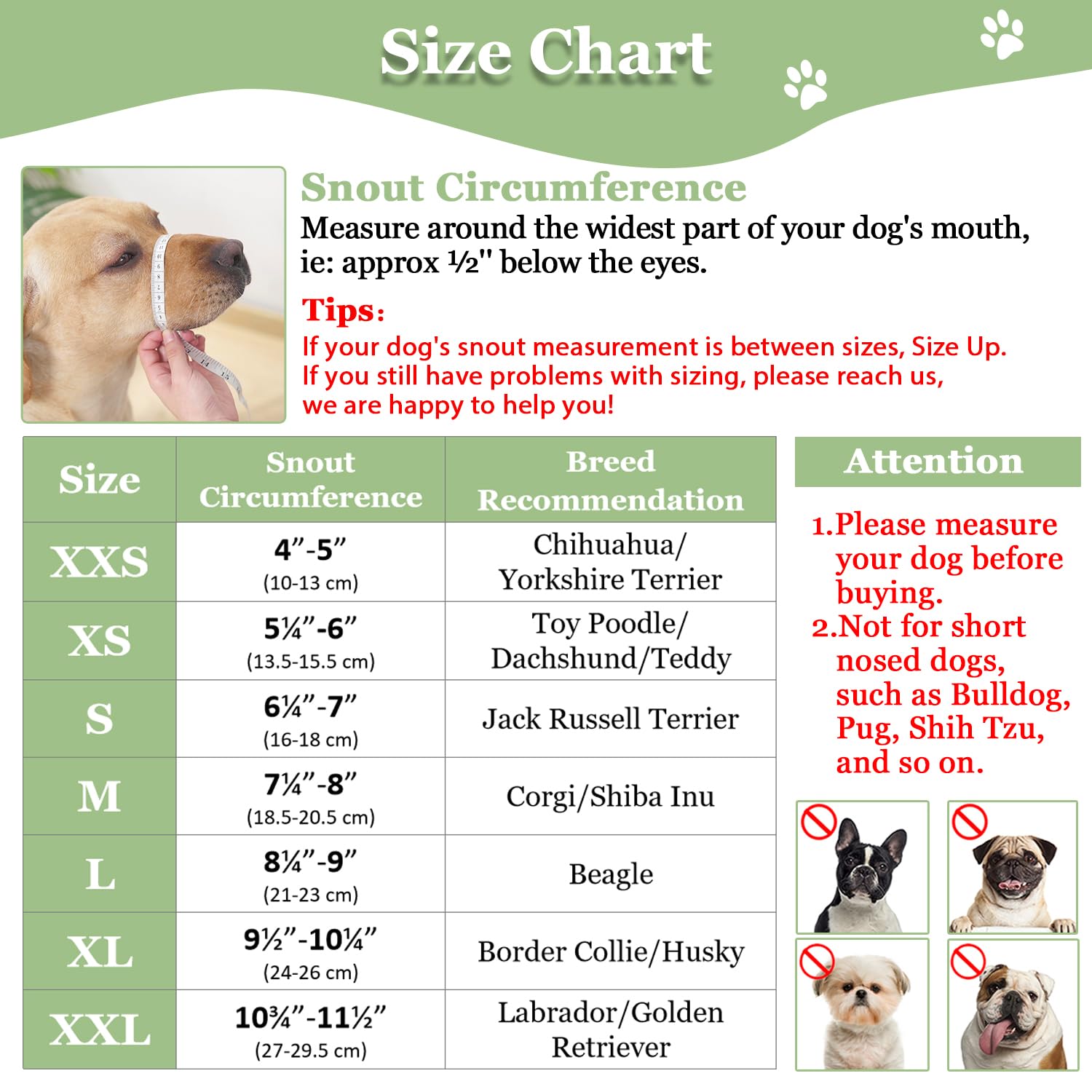 Mayerzon Soft Mesh Dog Muzzle - Breathable, Adjustable, Prevents Biting & Chewing | XXS Size 4