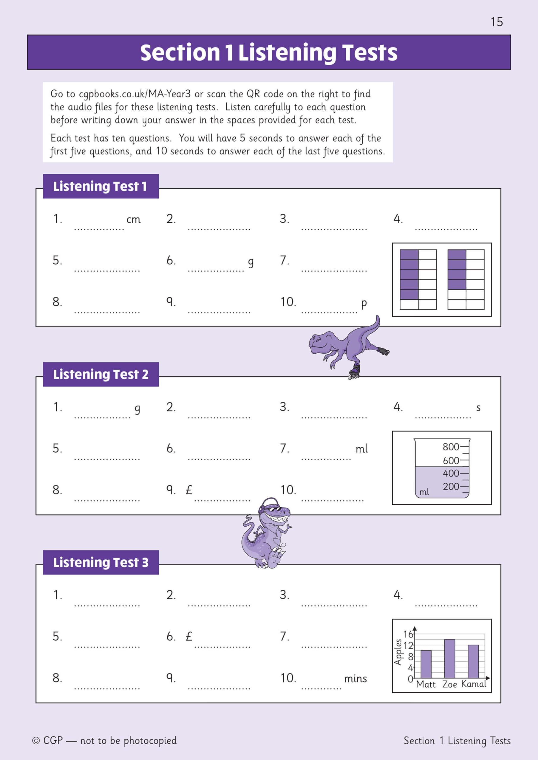 CGP Books New KS2 Maths Year 3 Mental Arithmetic Targeted Question Book - Ages 7-8 | Paperback 8