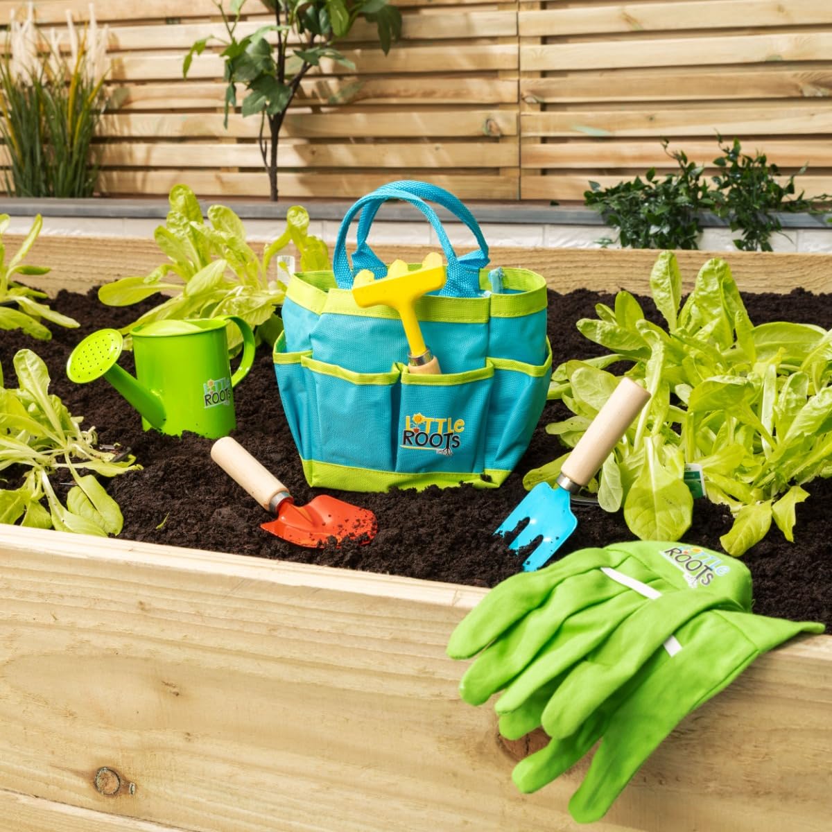 Toyrific Little Roots BGG1653 Kids Gardening Tool Kit Bag | Ages 3+ | Multicolor Plastic 2
