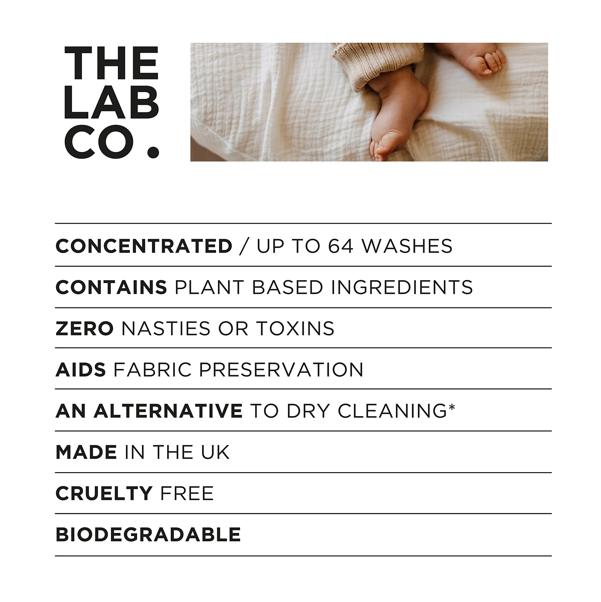 The Lab Co. - Baby Wash Liquid Laundry Detergent (1 Litre) 2