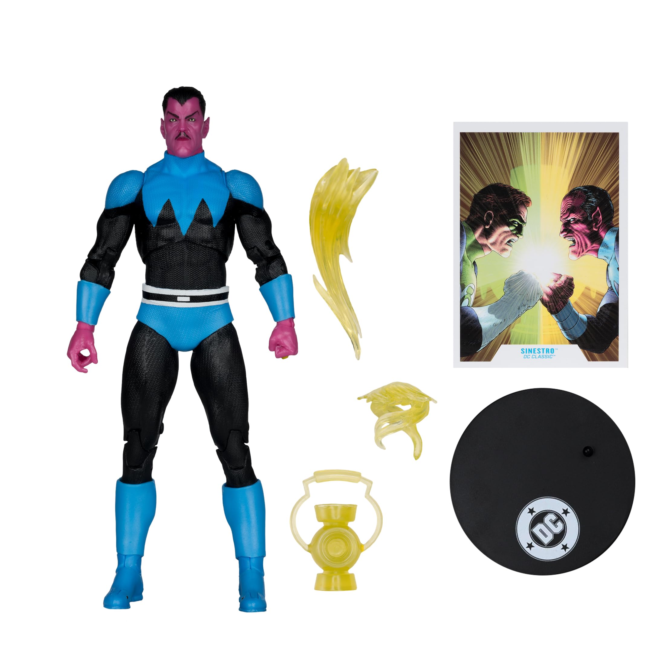 McFarlane DC Multiverse Sinestro (Classic Uniform) 7in Action Figure | Multicolor | Plastic