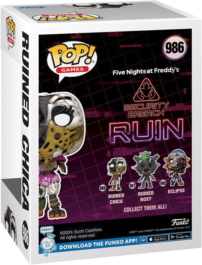 Funko Pop! Games Five Nights At Freddy's: RUIN - Chica the Chicken Vinyl Figure (72471)