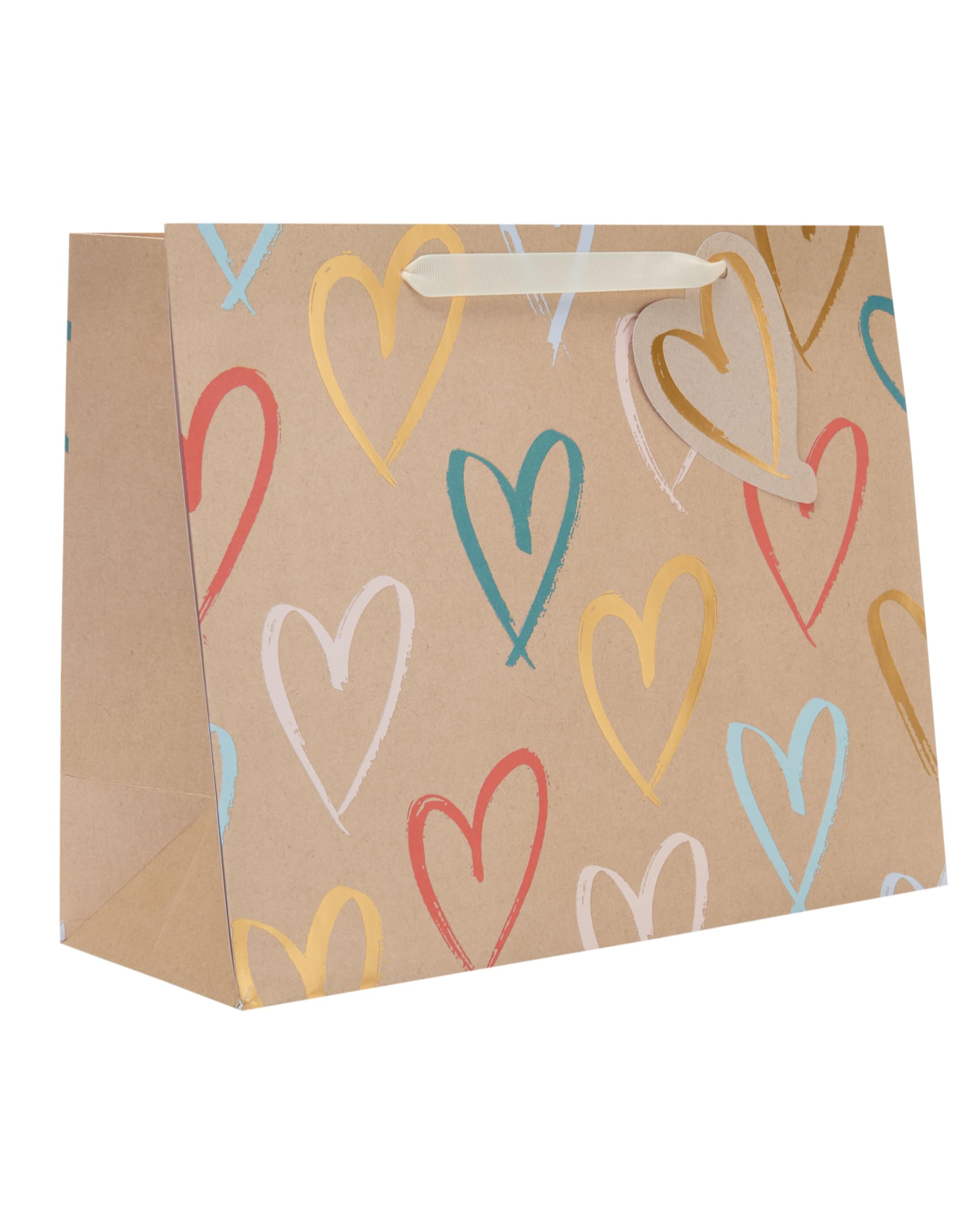 UK Greetings Large Gift Bag for Her/Friend | Foiled Scripted Lettering | FSC Certified Cardboard 1