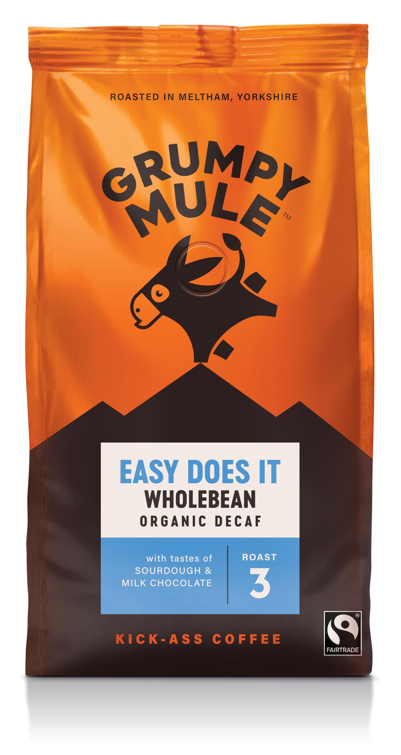 Grumpy Mule Easy Does It Decaf Whole Coffee Beans - Swiss Water Process | 200g 1
