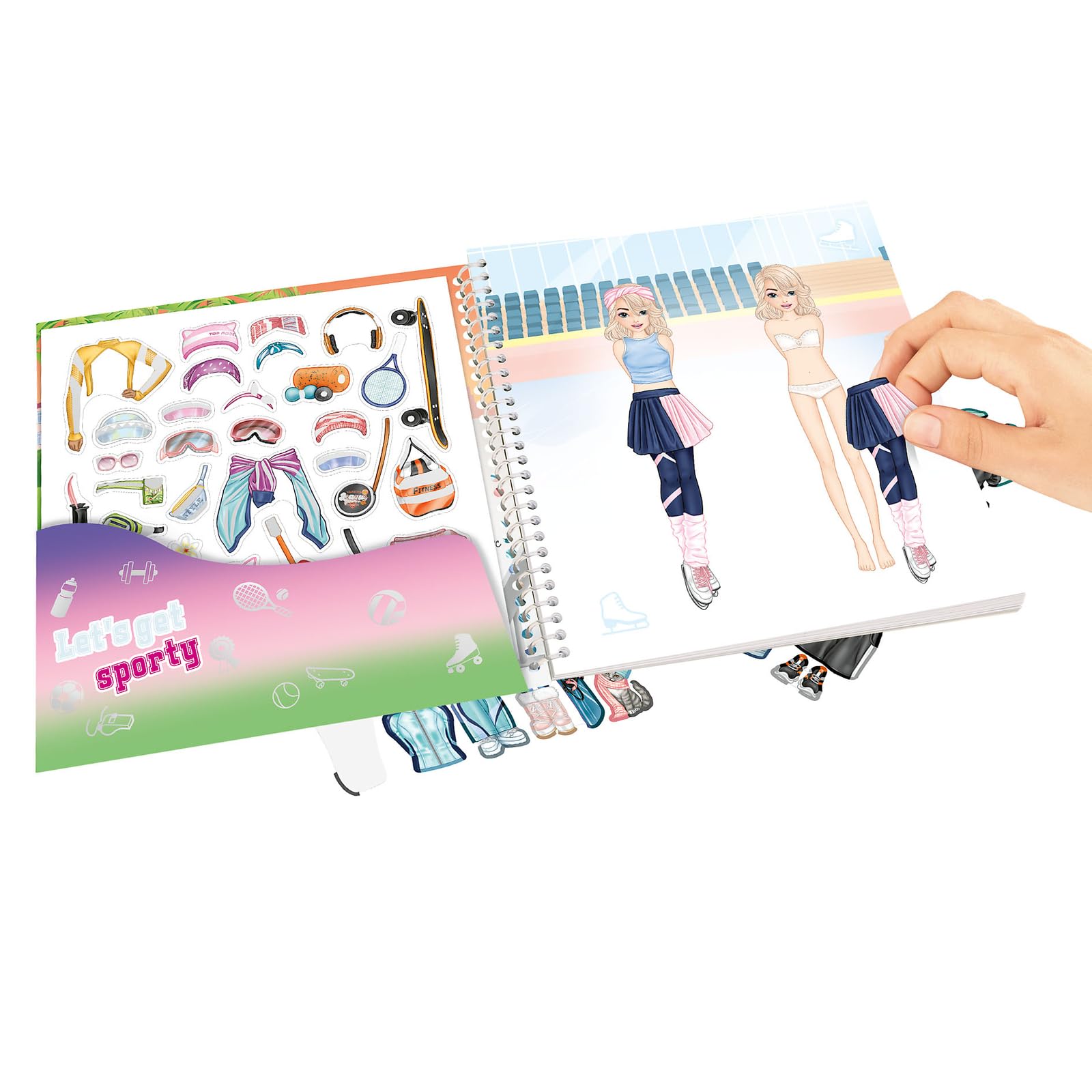 Depesche 13808 TOPModel Dress Me Up Sticker Book Sports with 24 Pages Sport